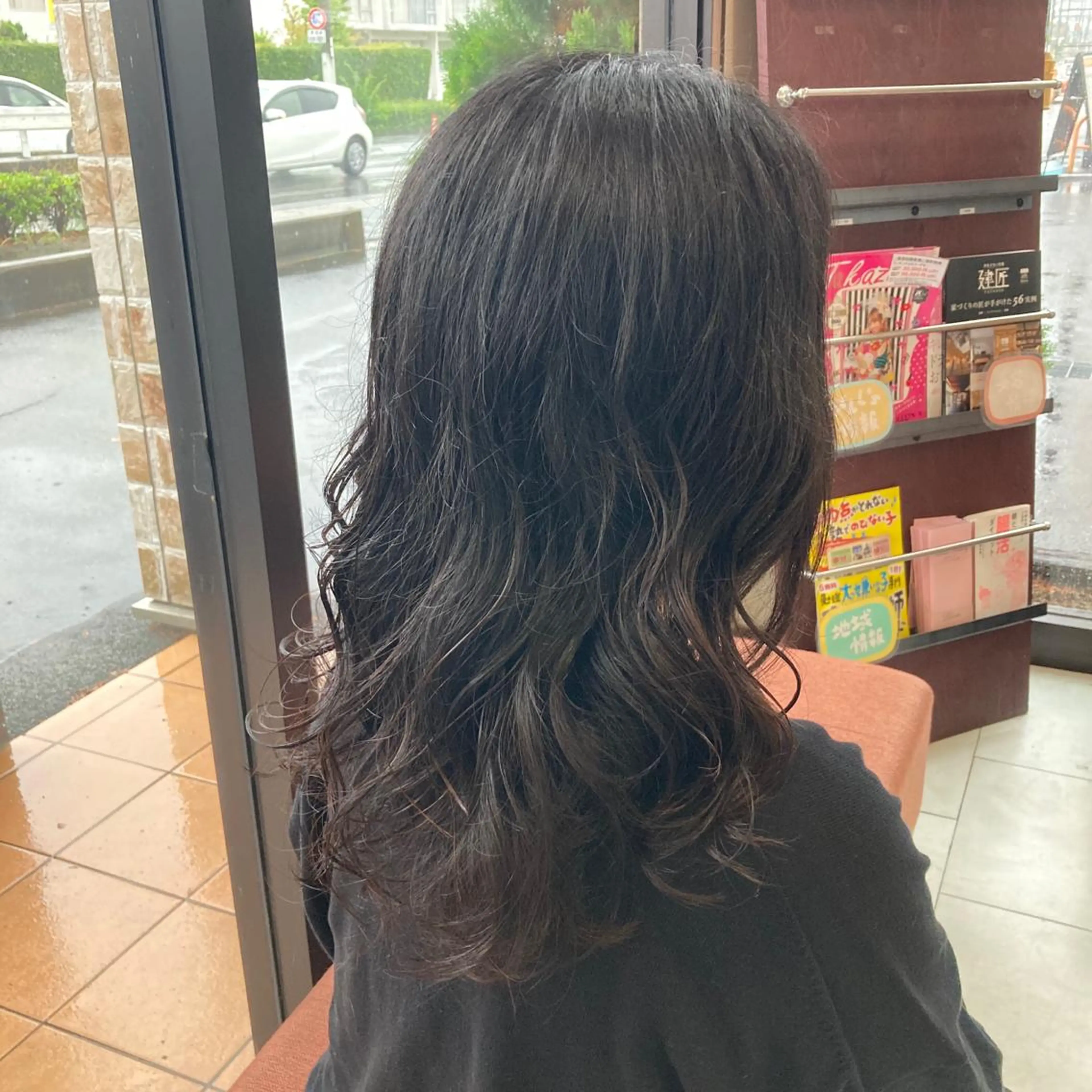 ロング パーマ Well‘s黒木🌿 レイヤー💎寒色のヘアスタイル