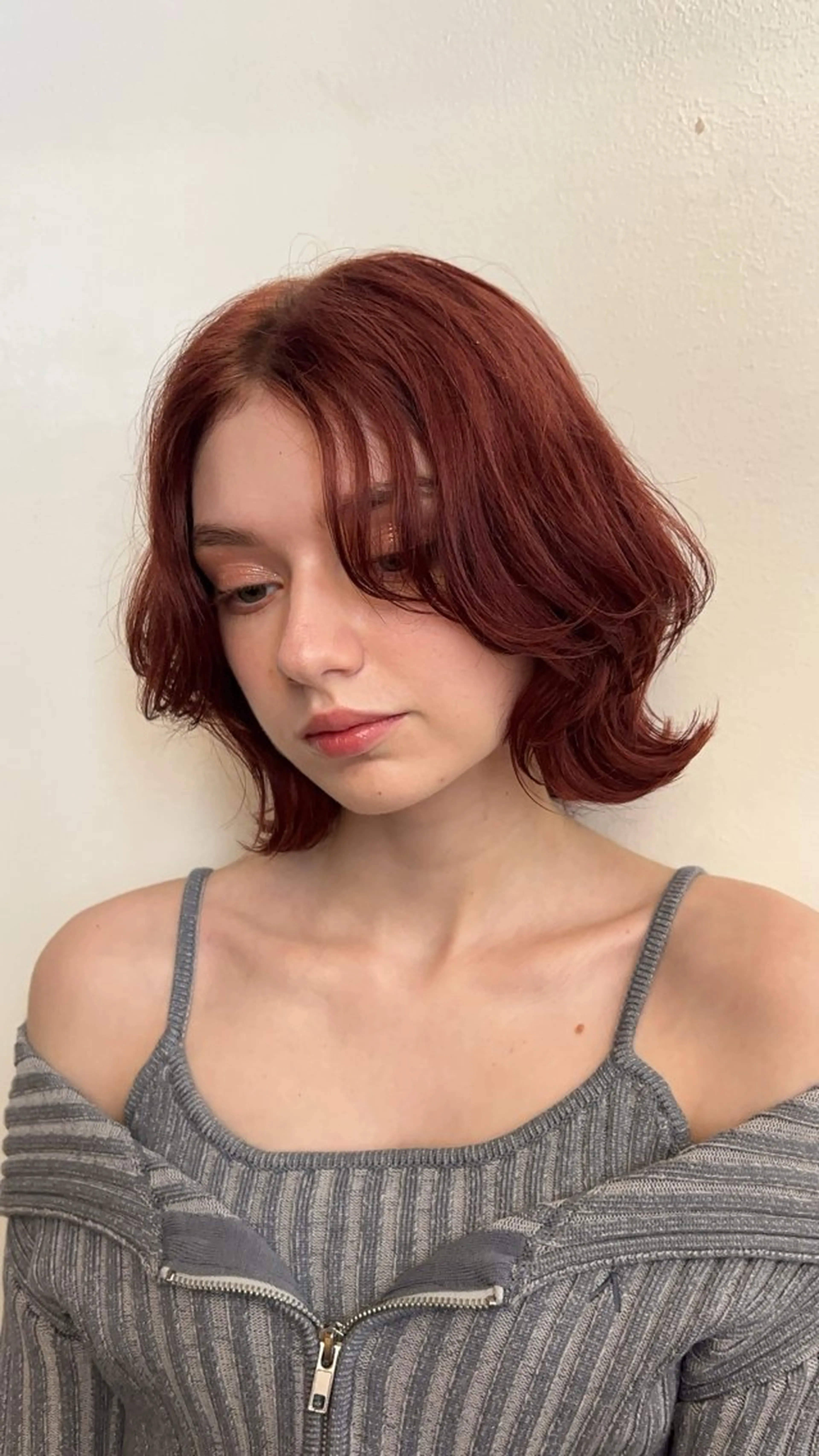 ショート ボブ レイヤーカット 解田彩奈/ stylistのヘアスタイル