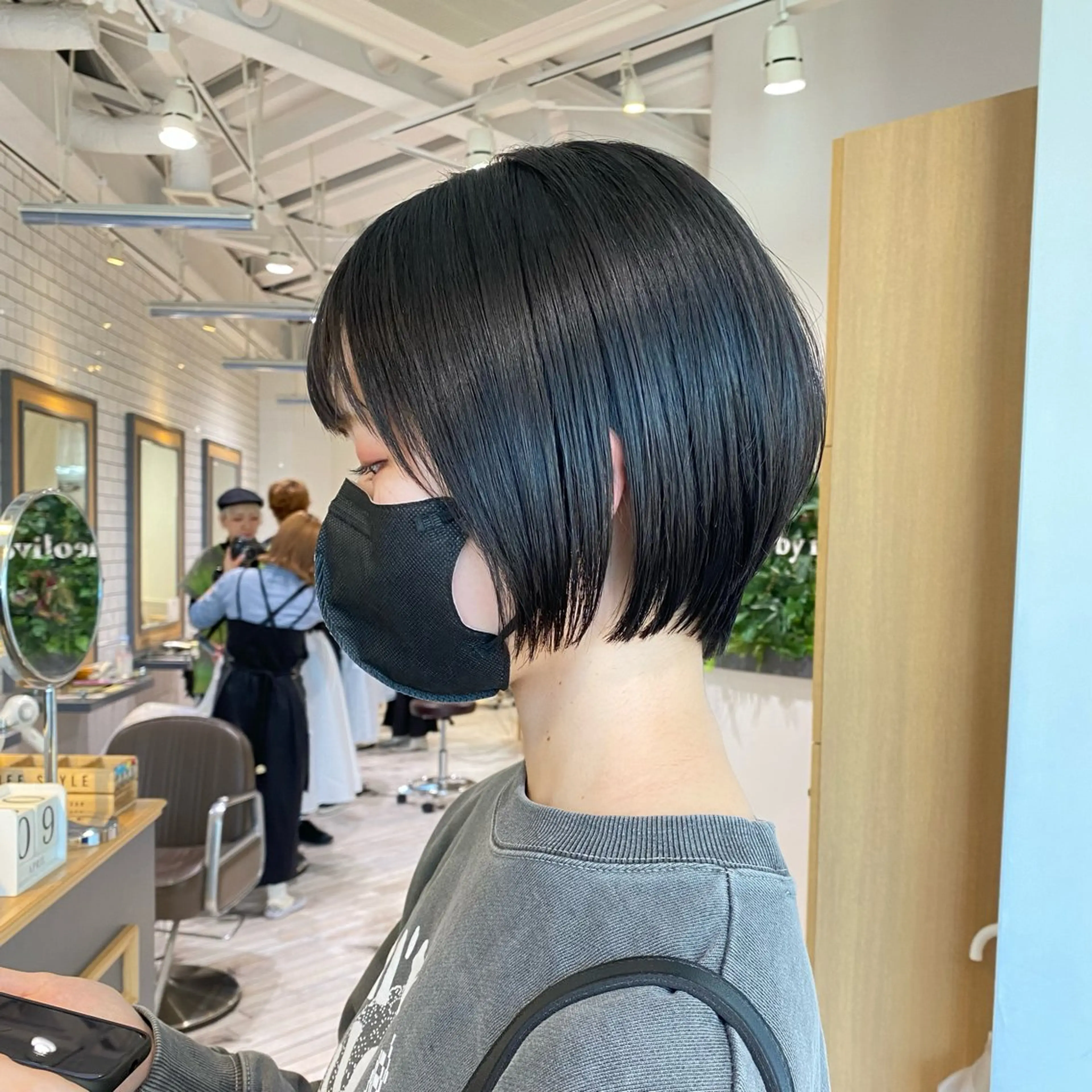 ショート ショートボブ ボブ ショートヘア カット 神奈川大学最寄り白楽 三本松巧のヘアスタイル