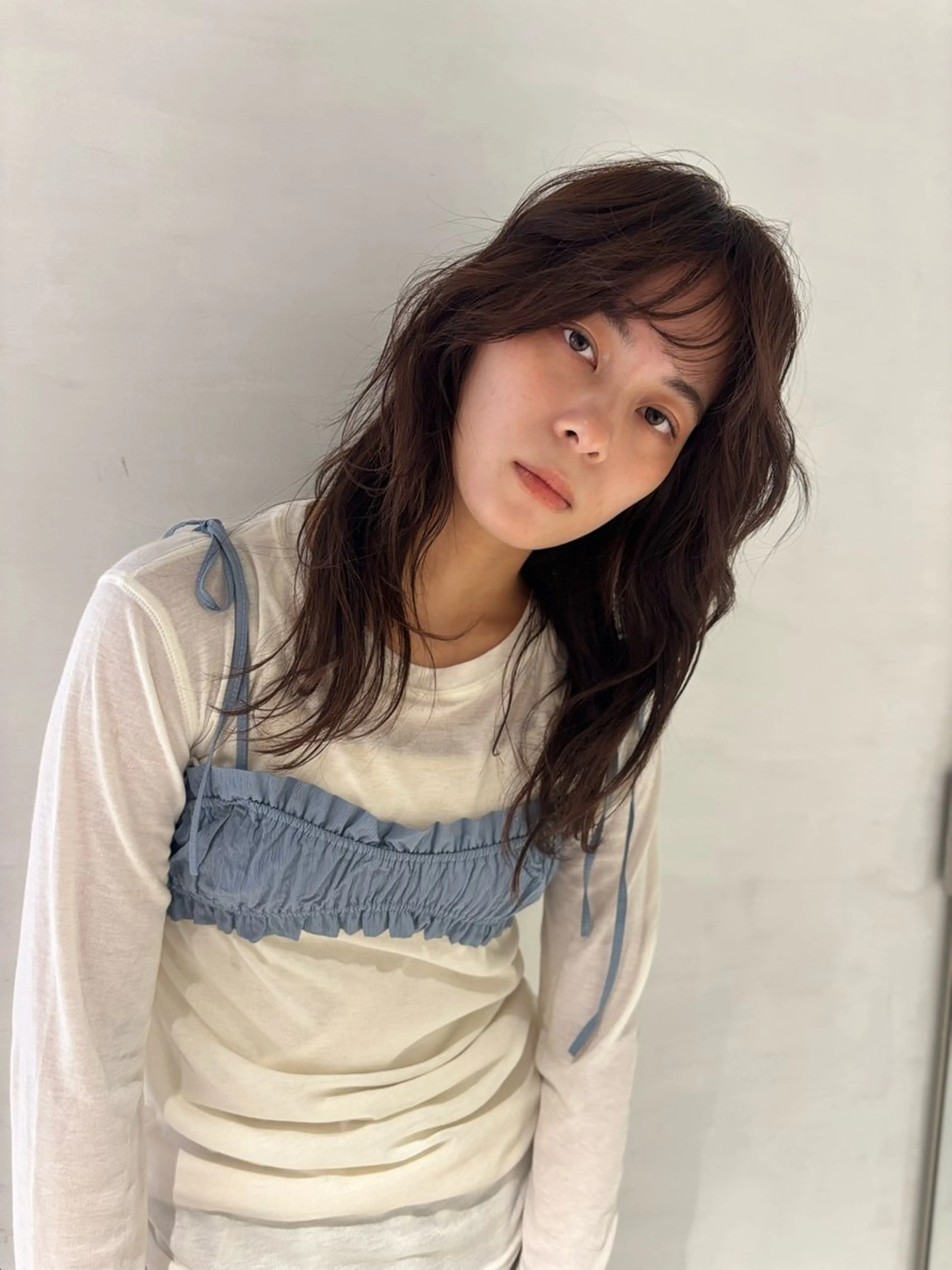 ロング カラー パーマ カット ヘアカラー mina🪐立川駅/ レイヤー/ボブのヘアスタイル