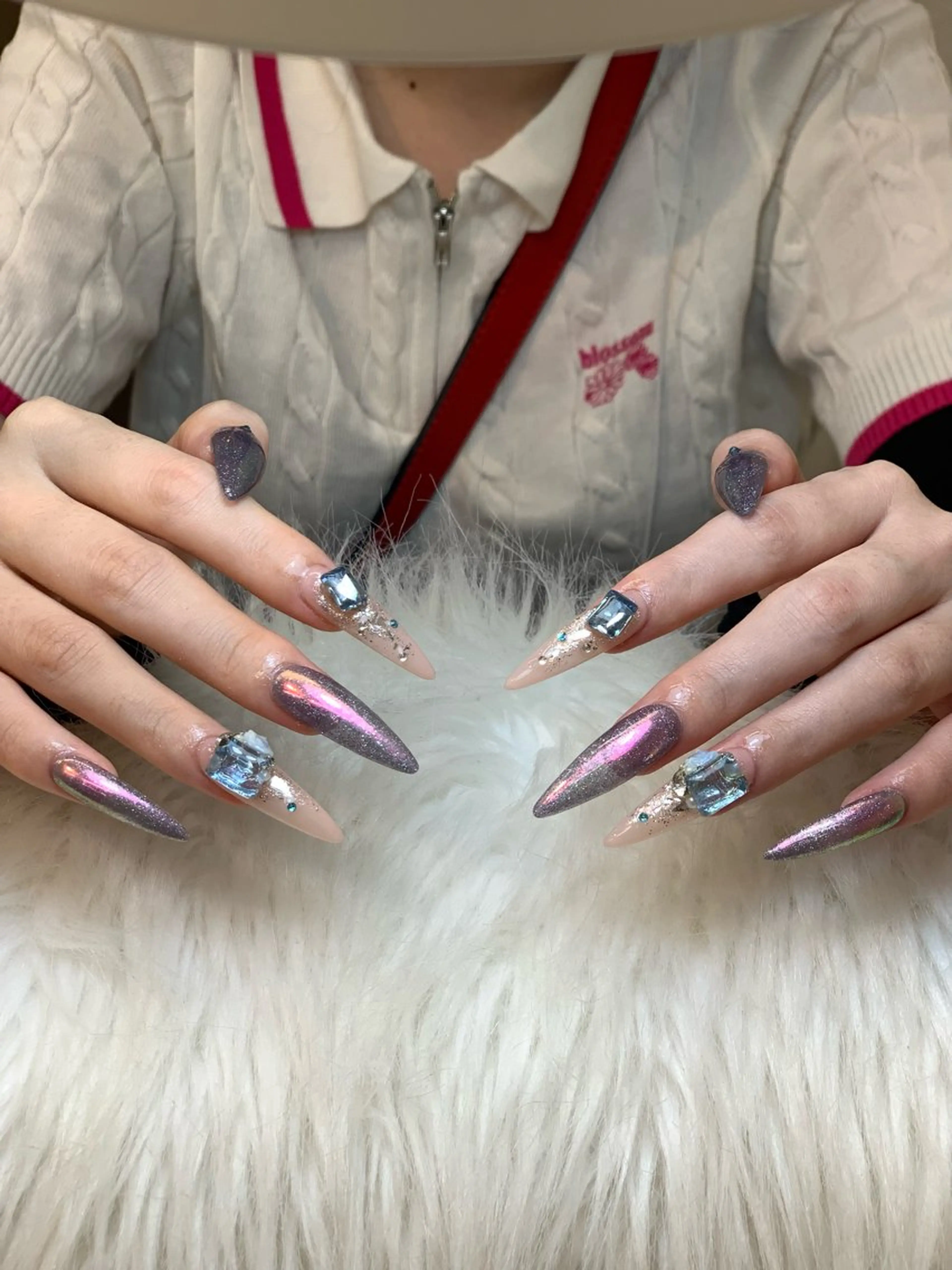 ネイル アートネイル 長さ出し ジェルネイル ニュアンスネイル ハンドネイル Cloudy Chan Nailのネイルデザイン