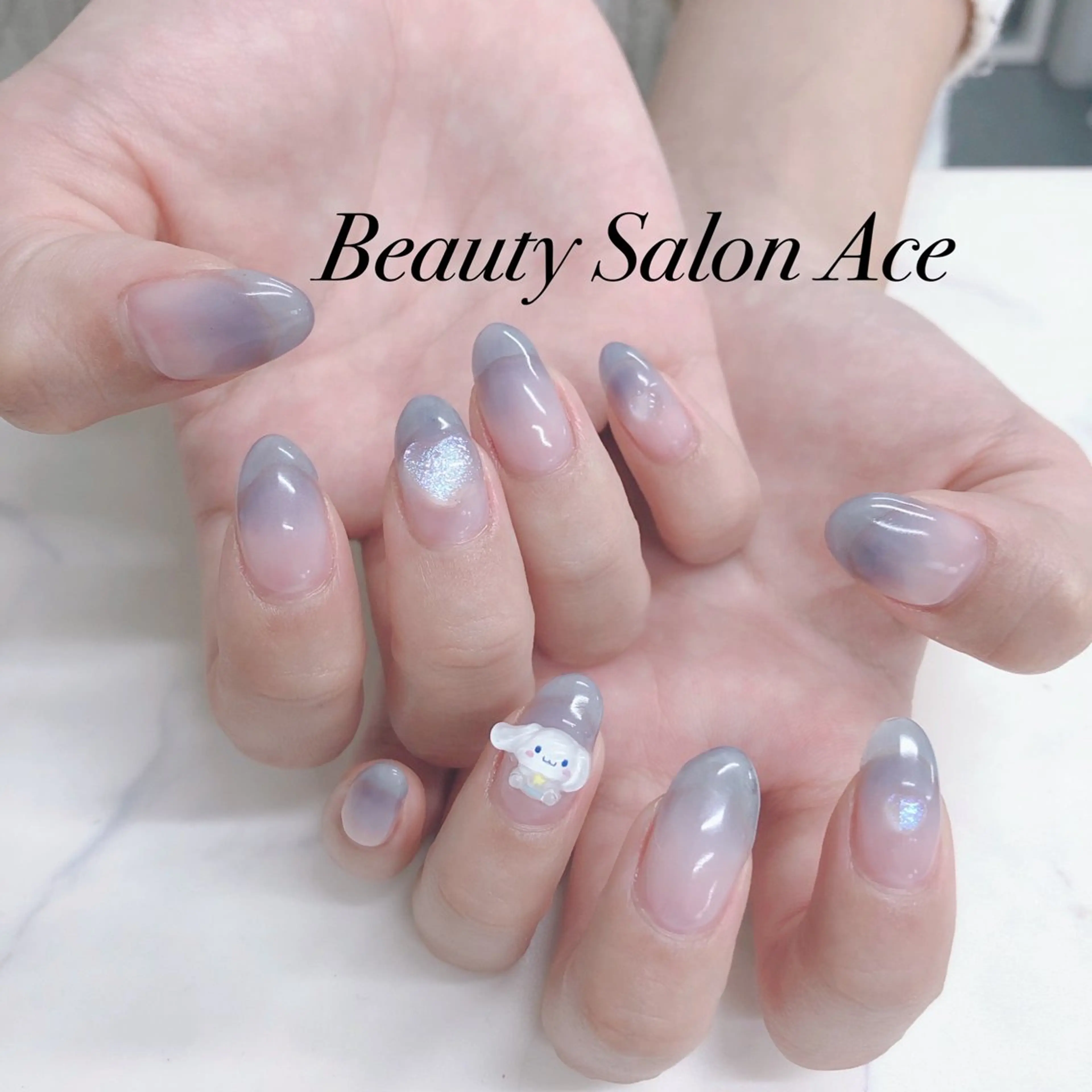 ネイル グラデーション メンズネイル ハンドネイル ハンドケア Beauty Salon Ace(ネイルサロン エース)所属・池袋フィルイン Ace♡長さだしのネイルデザイン