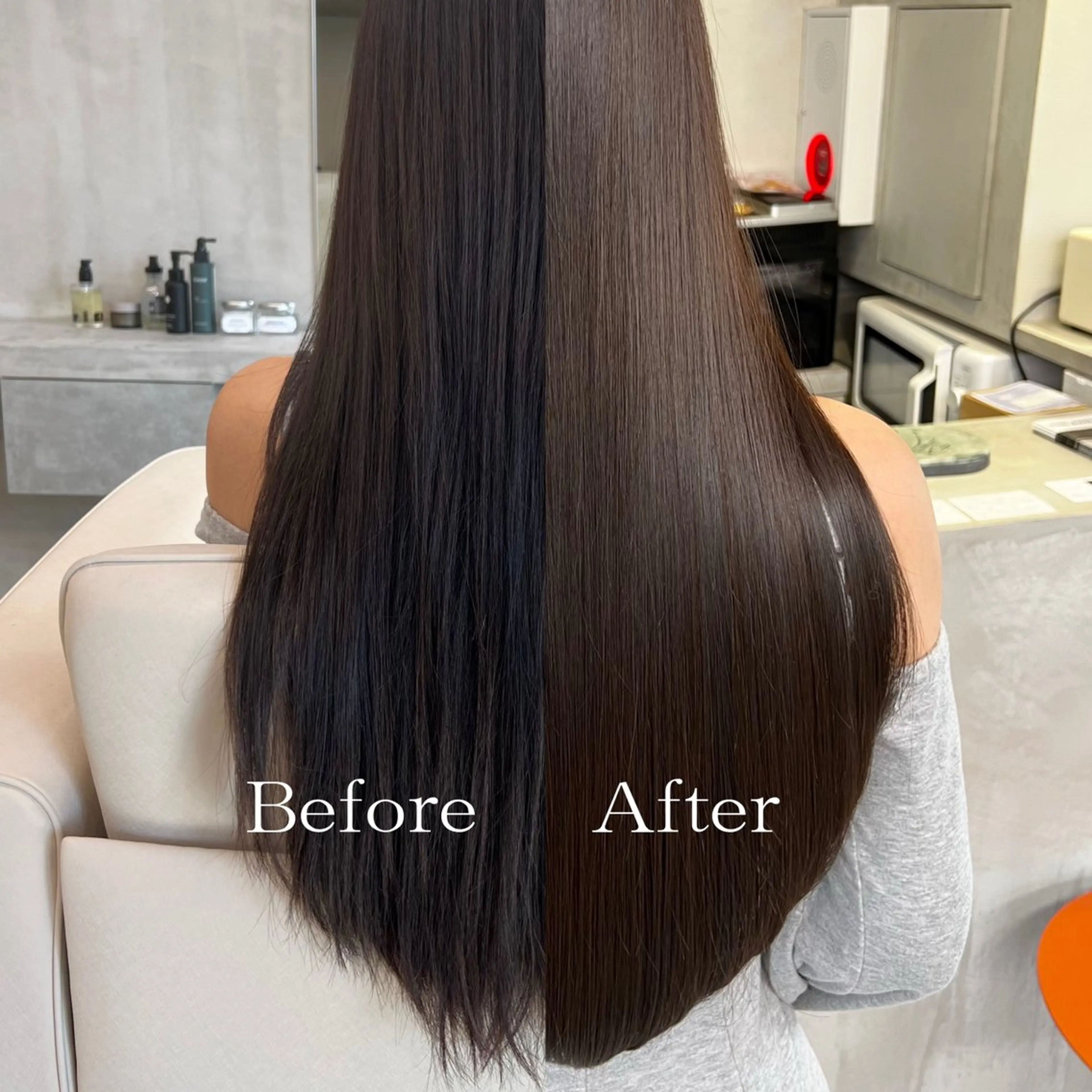 枝毛/切れ毛がなくなる！？韓国発　「髪質根本改善」プリンセスケアトリートメント＋ケアカラーの写真