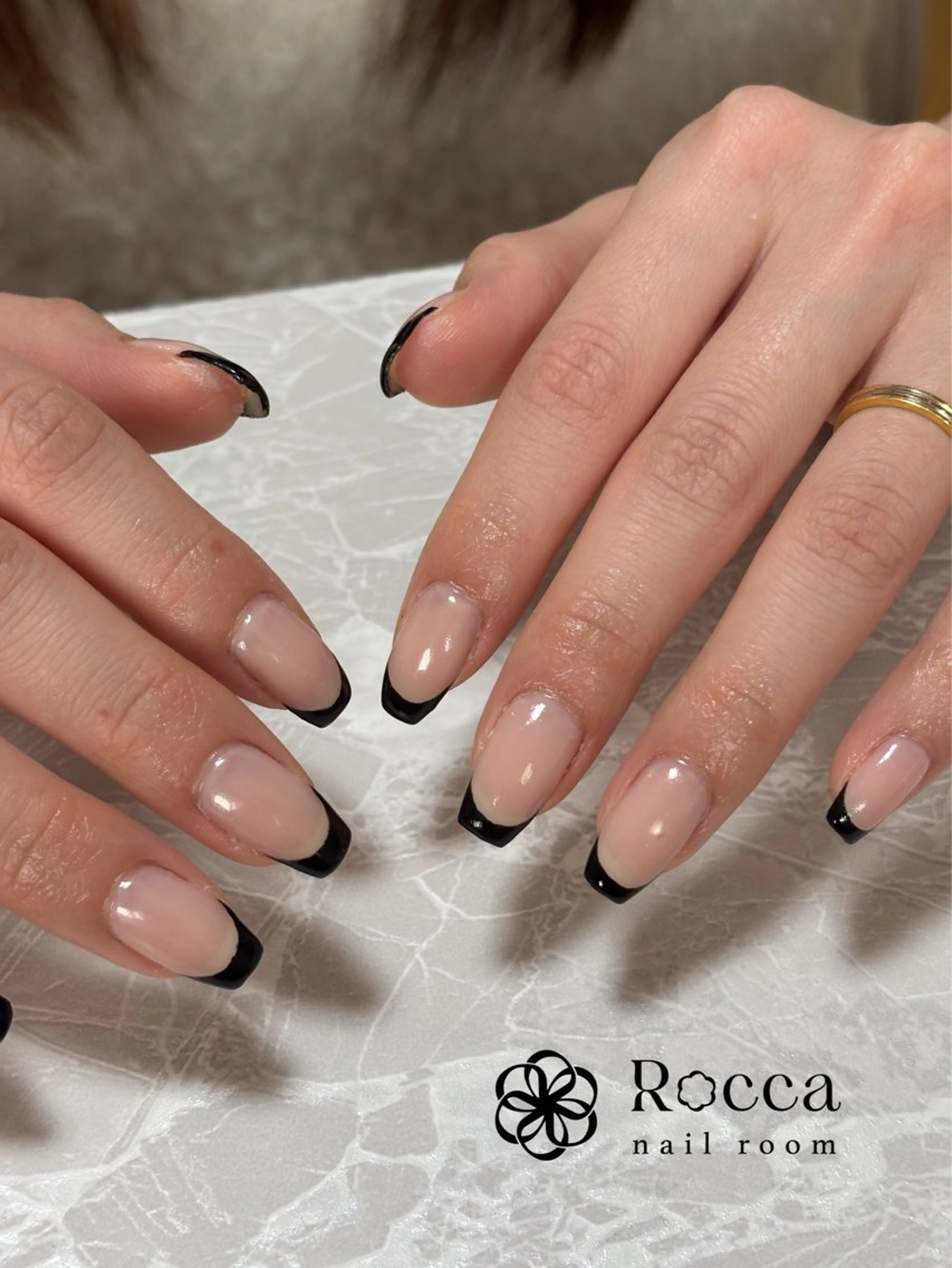 ネイル フレンチネイル ハンドネイル 茂野 恵のネイルデザイン