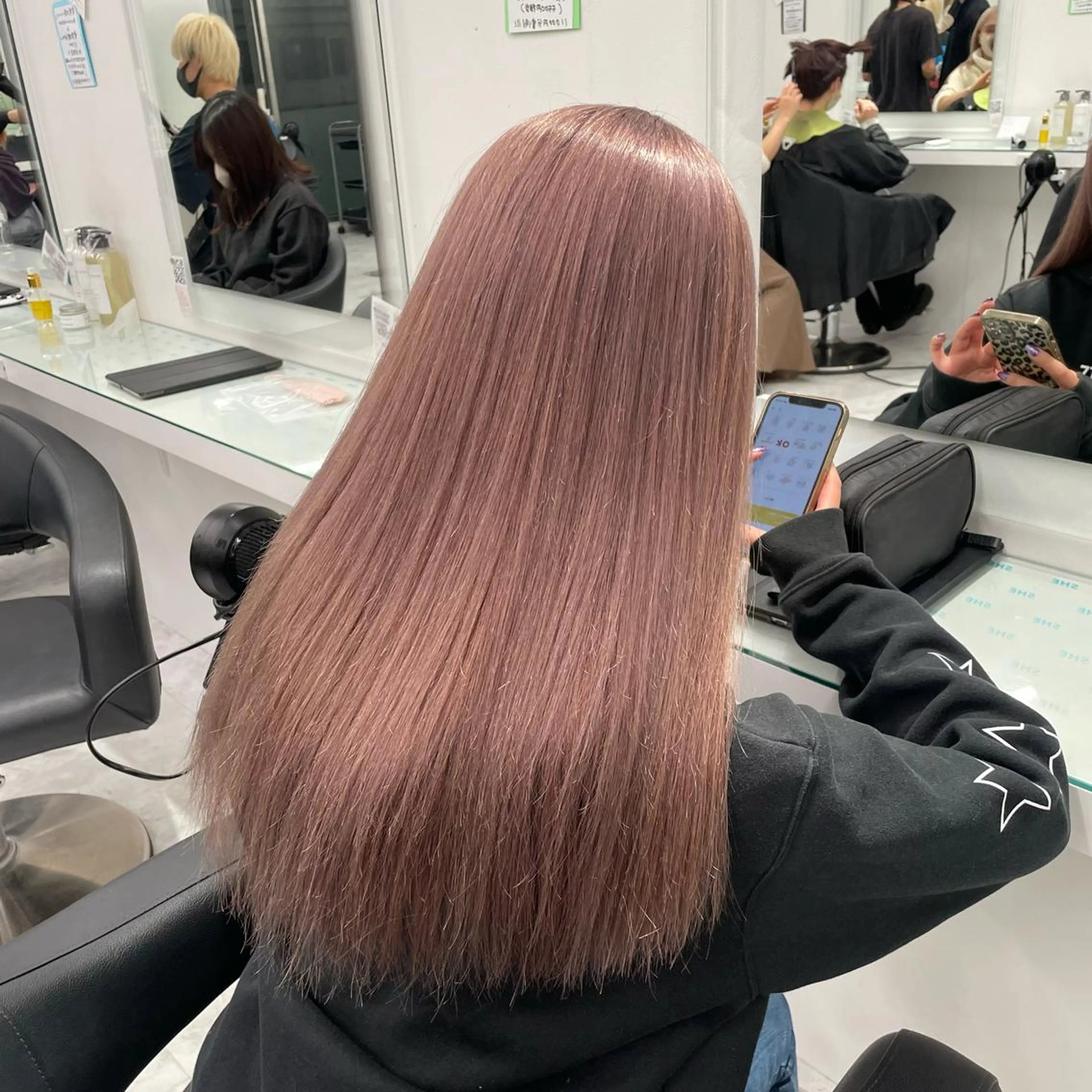 ロング カラー ヘアカラー トリートメント ヘッドスパ ヘアセット 暖色🩷透明感カラー ♡Maika♡のヘアスタイル