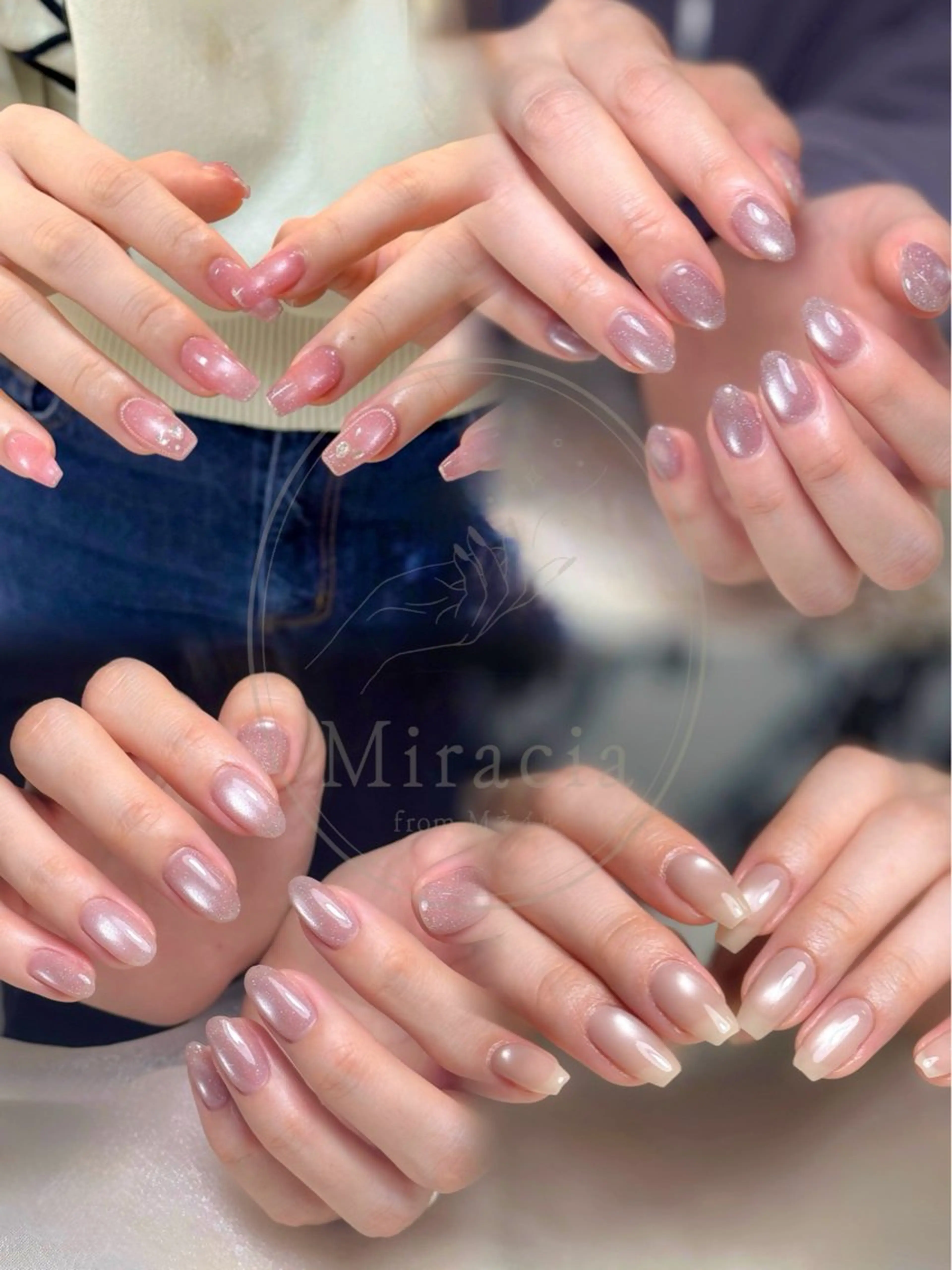 ネイル フラッシュネイル マグネットネイル ハンドネイル Miracia from Mネイル所属・Miracia 【TORINO】のネイルデザイン