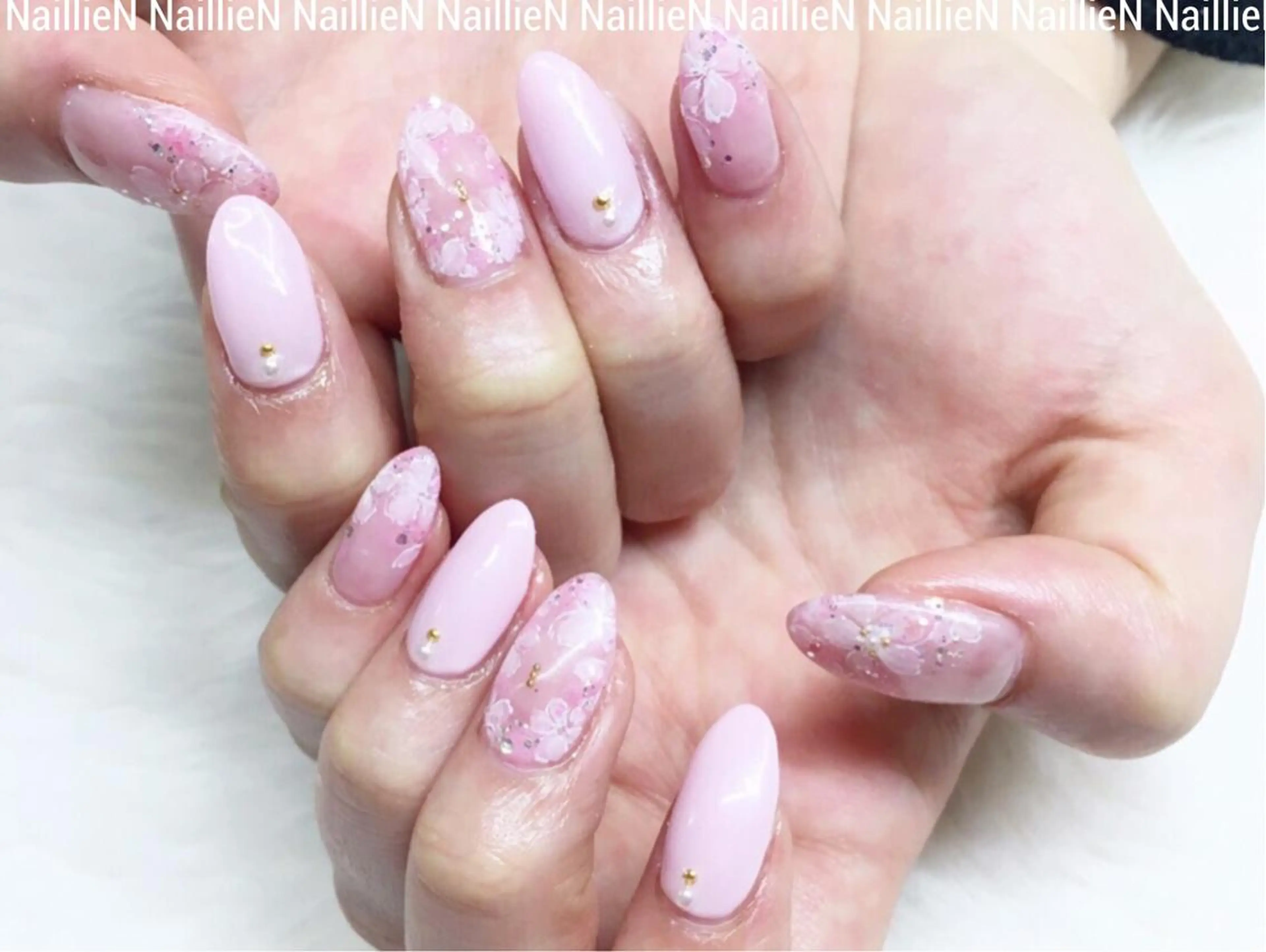 ネイル 桜ネイル Nail lieNのネイルデザイン