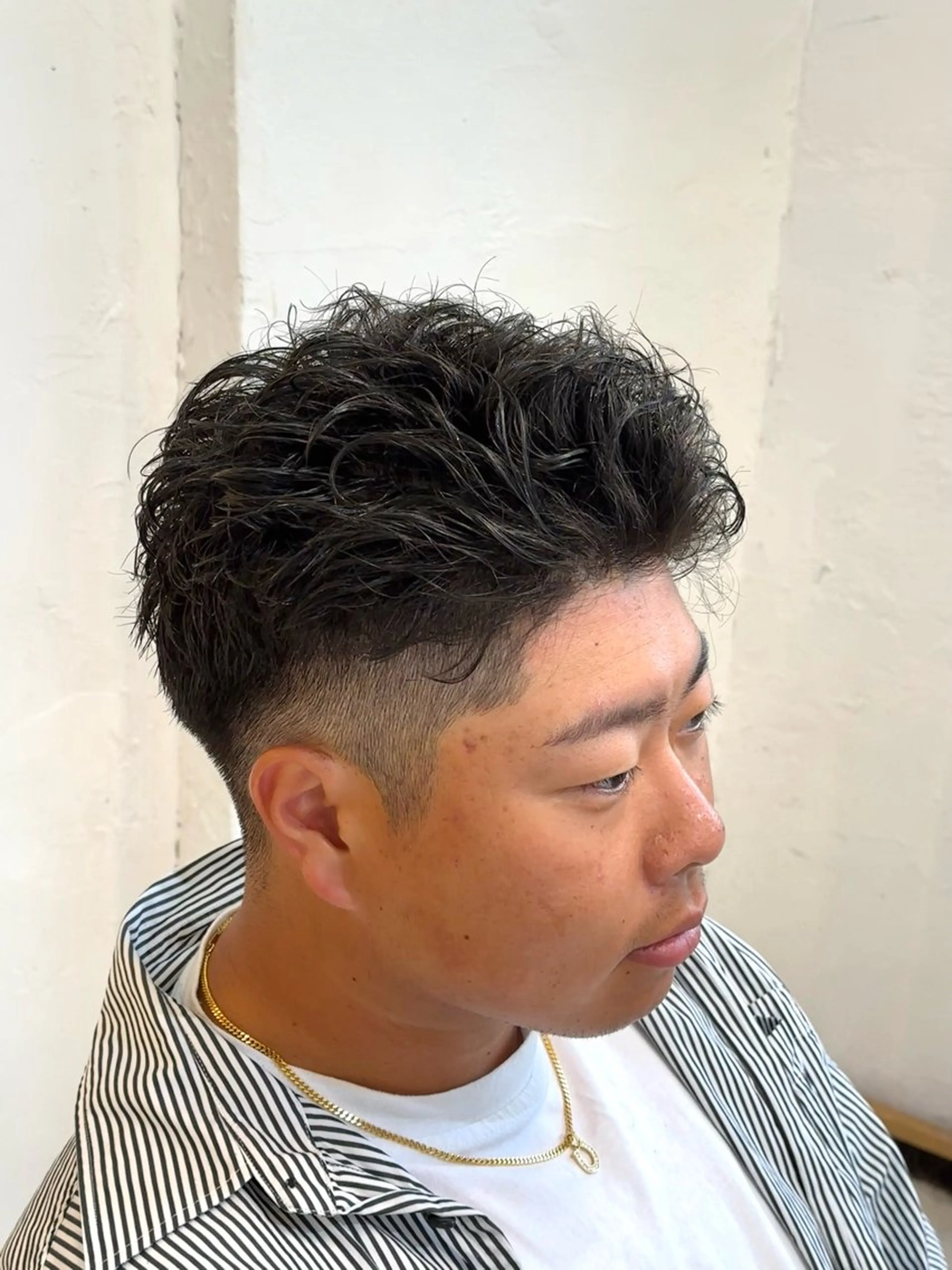 ショート パーマ メンズ スパイキー/ ピンパーマ/緑川雄也のヘアスタイル