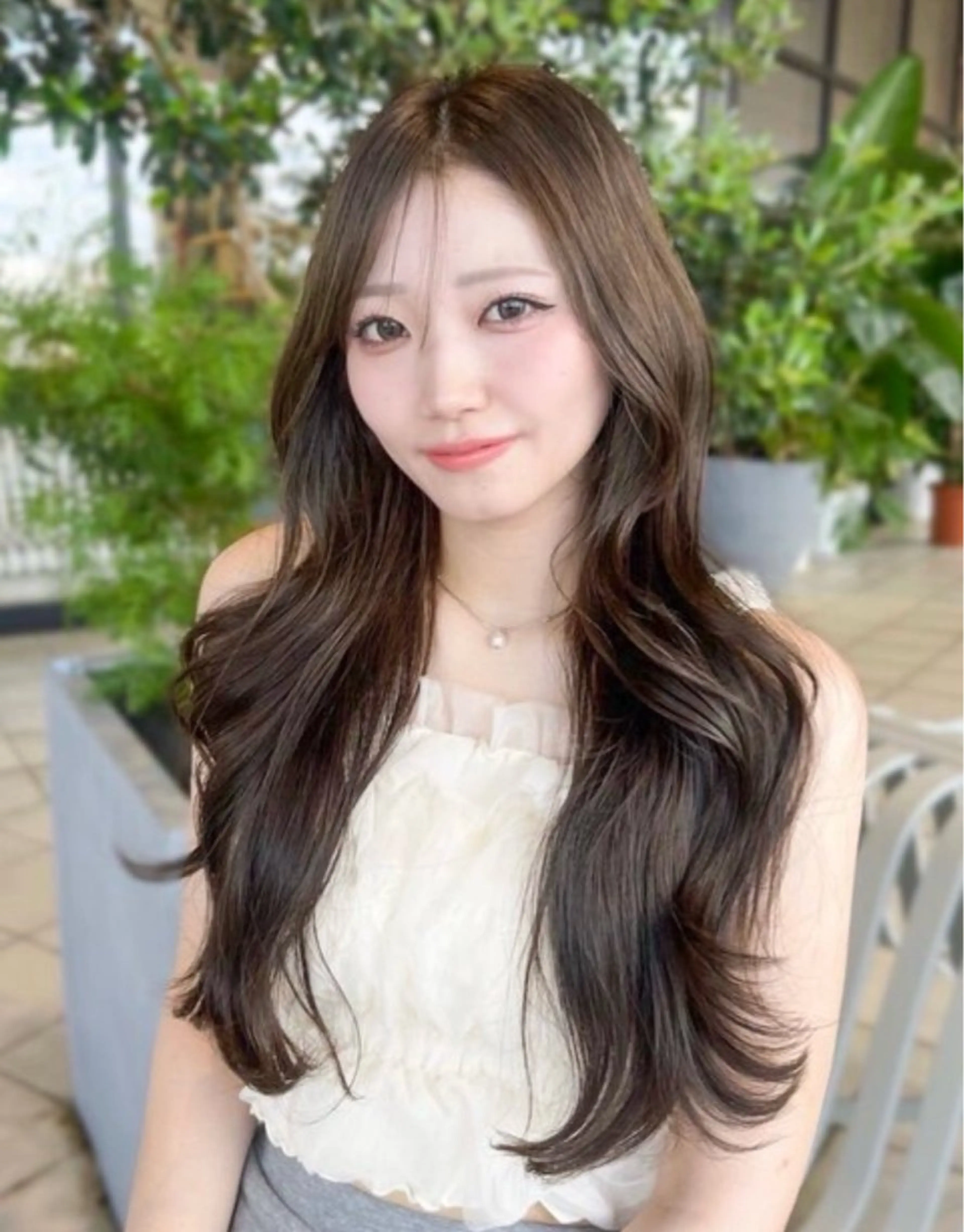 ロング 木田 真菜のヘアスタイル