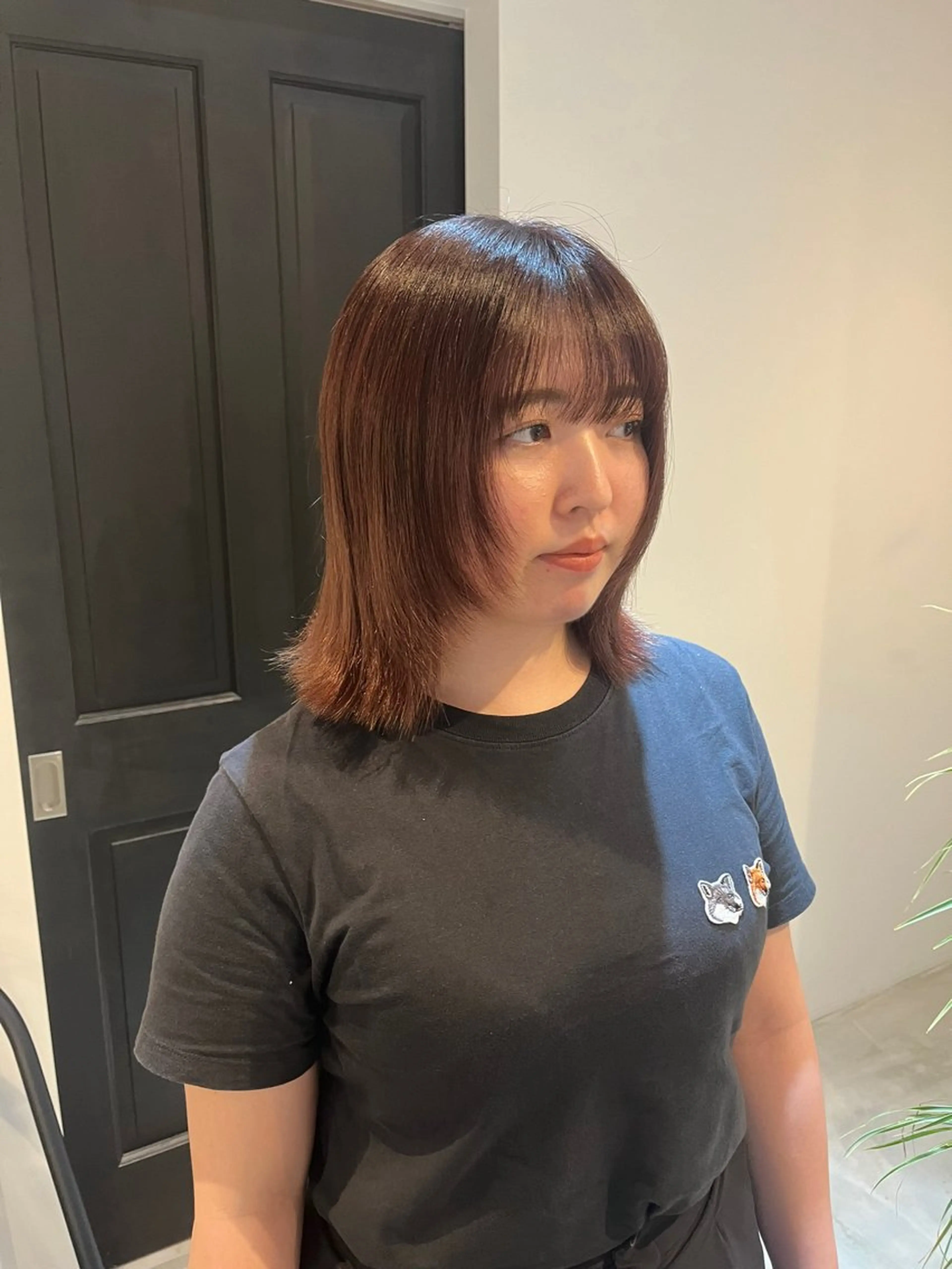 ミディアム レイヤーカット ALLYS 渋谷店所属・最高級の艶のある カラーmei🎨のヘアスタイル