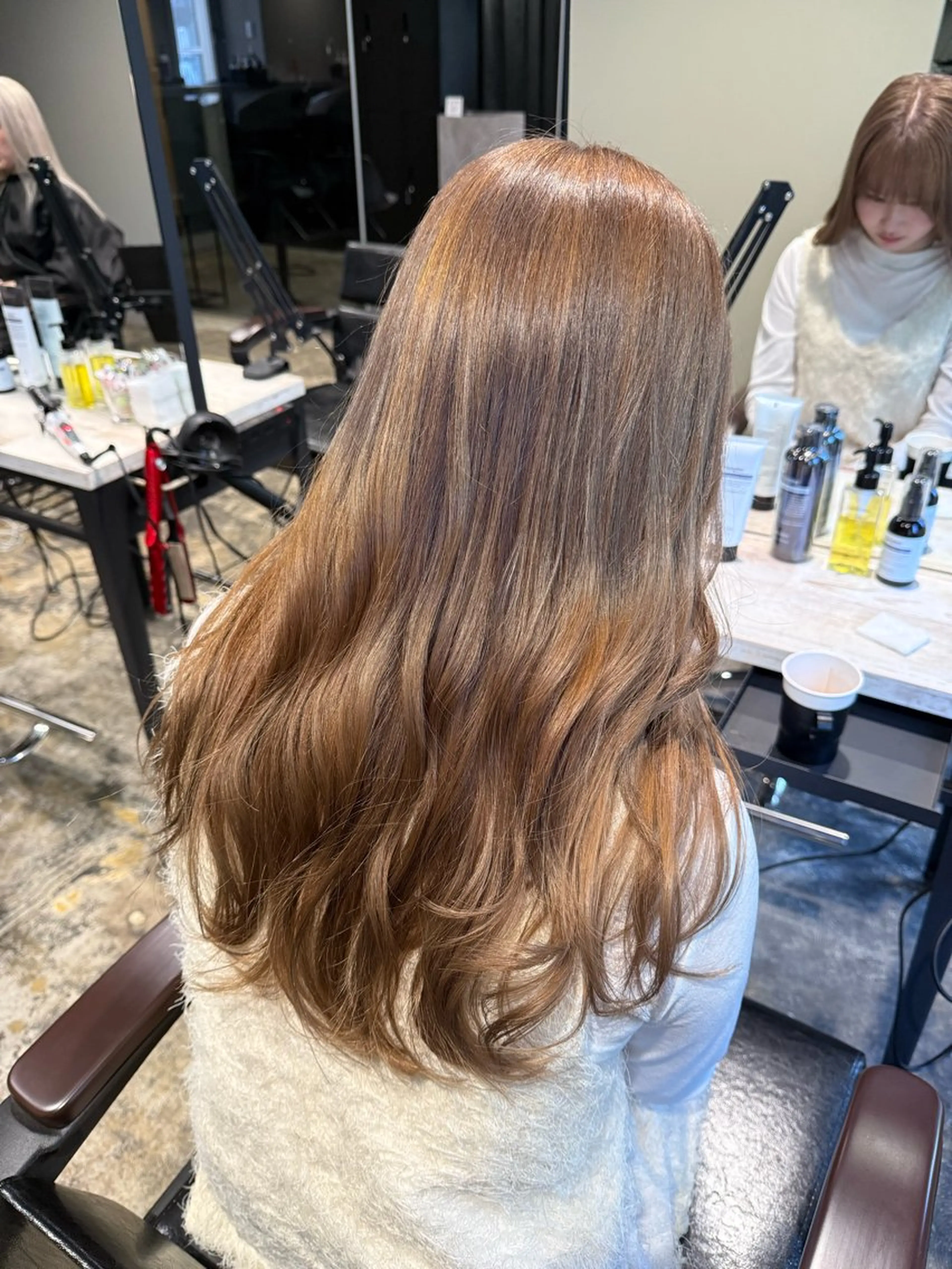 ロング カラー ブリーチ グレージュ ミルクティーグレージュ カット ヘアカラー トリートメント ヘアセット 高橋大樹/グレージュ /ベージュ/美髪のヘアスタイル