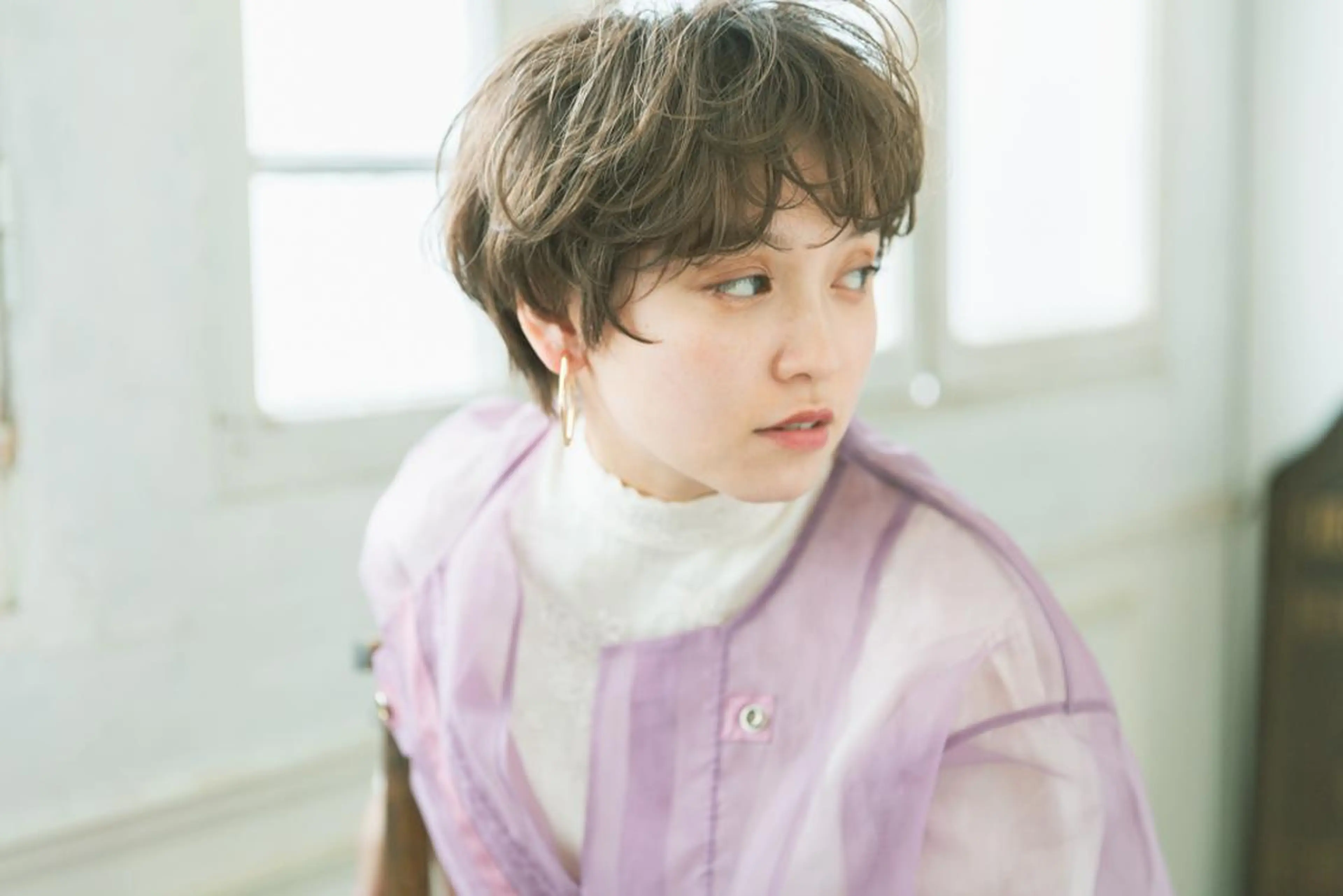 ショート カラー パーマ Ash 武蔵小杉店のヘアスタイル