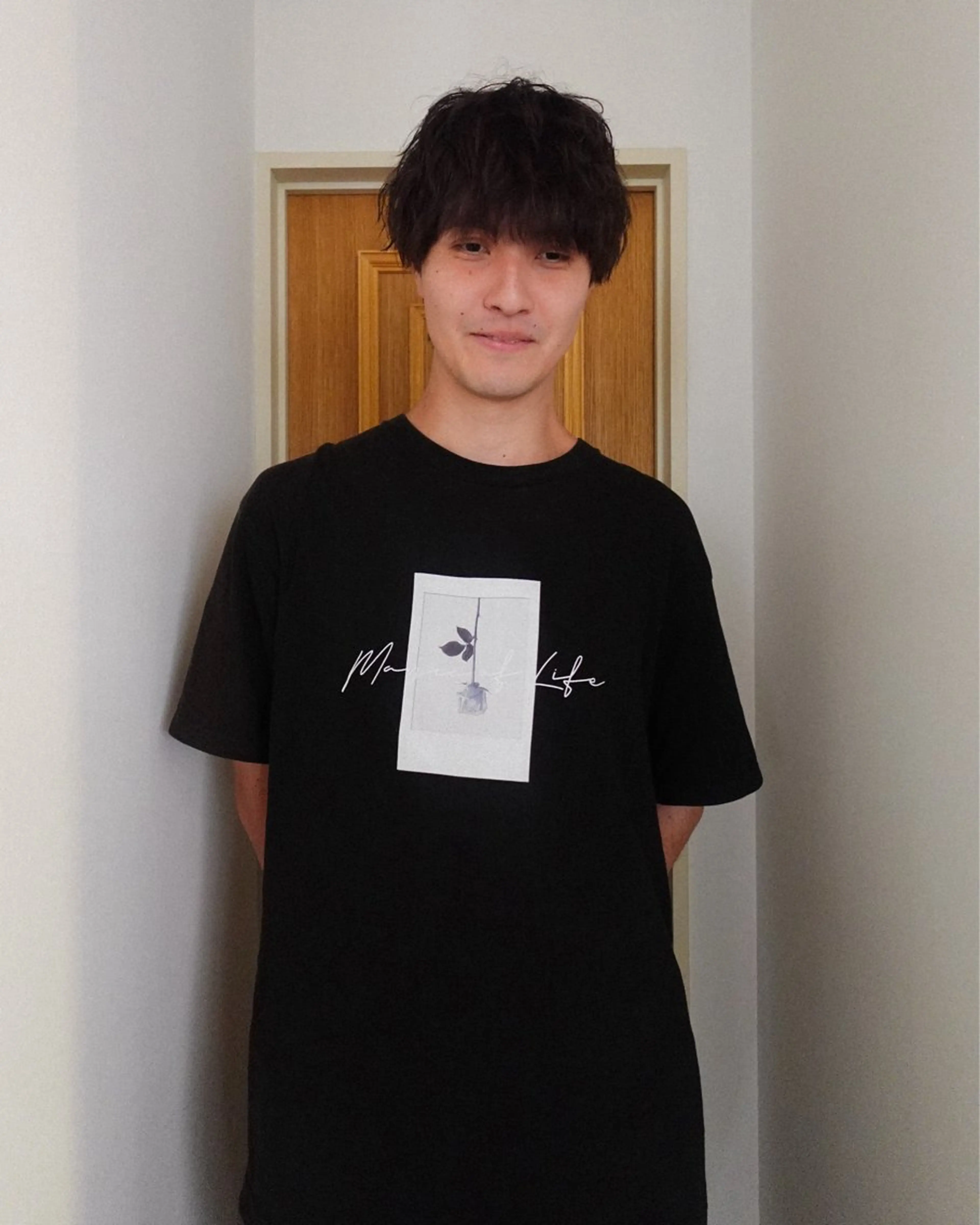 ミディアム メンズ ミディアムパーマ マッシュ メンズパーマ MAKE'S所属・石坂 暢大のヘアスタイル