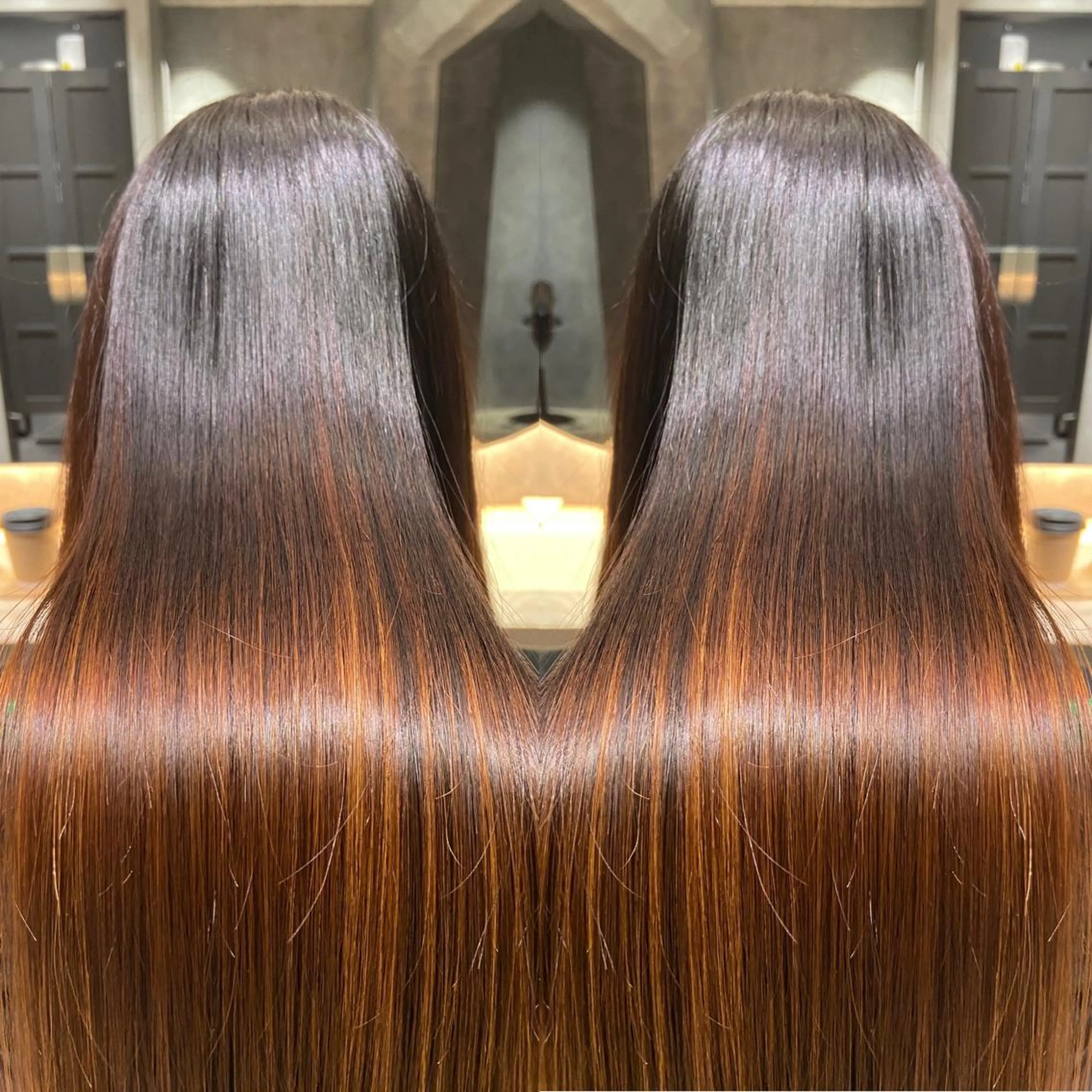 ロング 縮毛矯正 縮毛矯正 トリートメント ツバサ 髪質改善のヘアスタイル