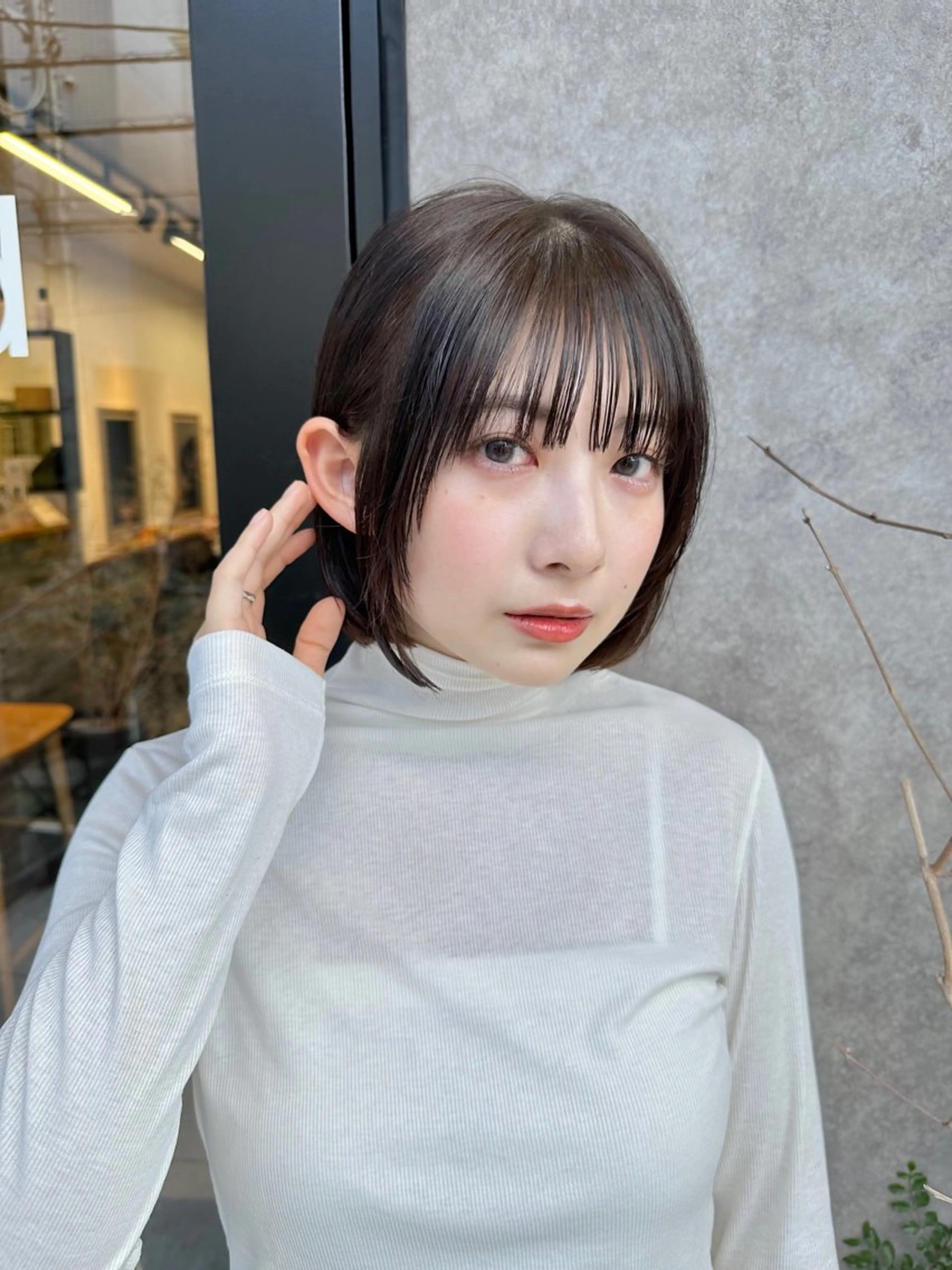 ミディアム SYUN/ 縮毛矯正/髪質改善のヘアスタイル