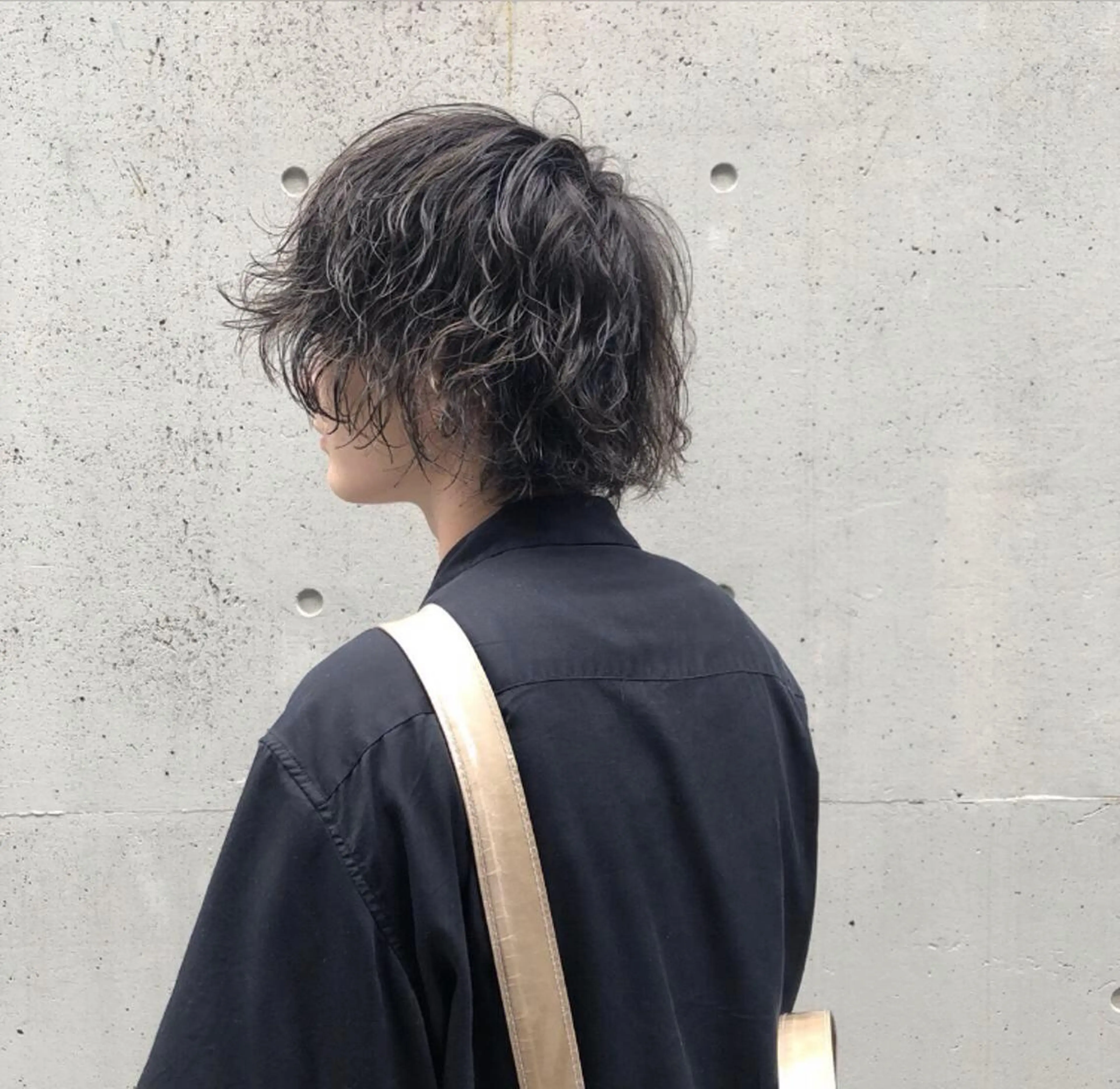 ショート カラー パーマ メンズ JUNTA 梅田茶屋町のヘアスタイル