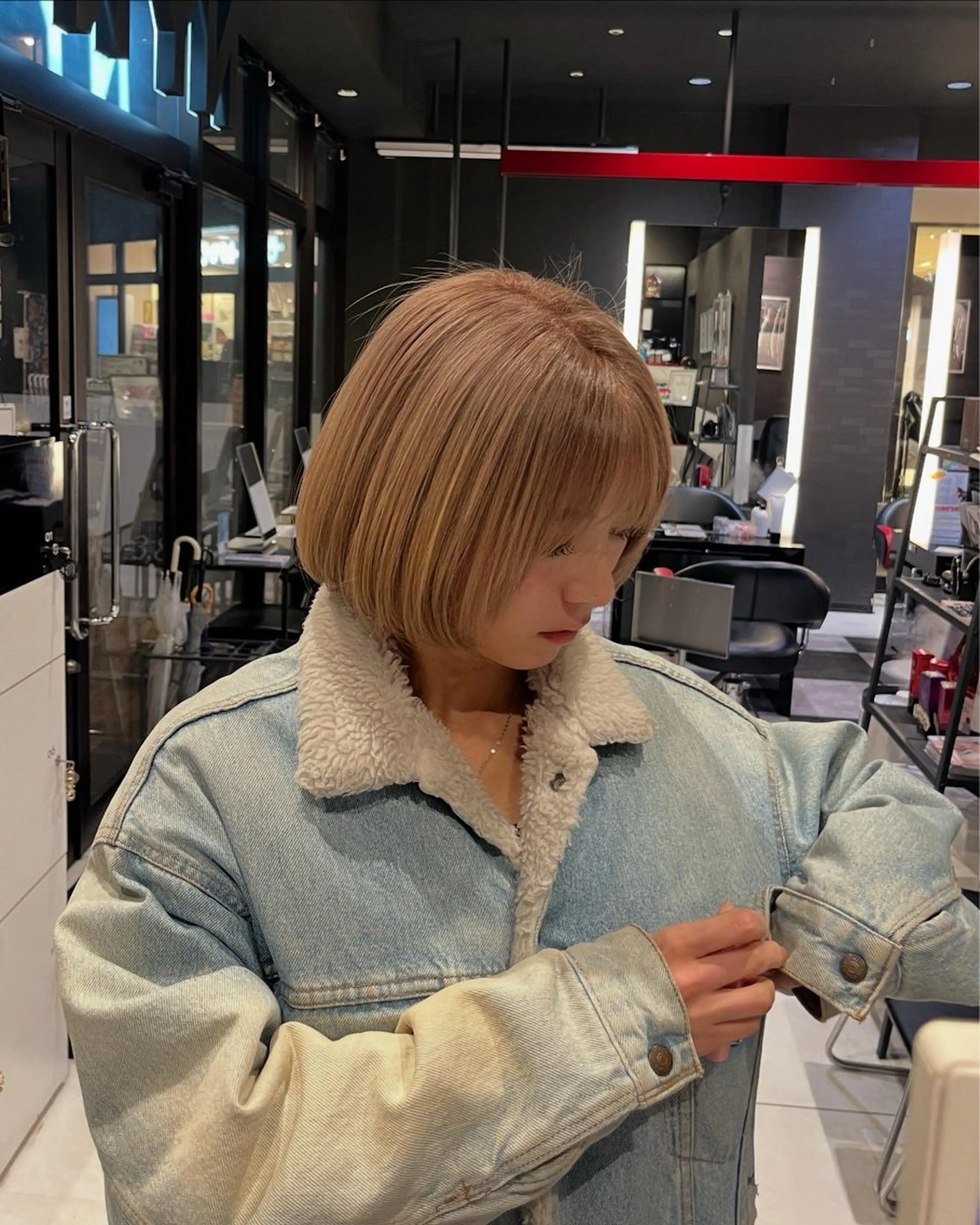 ショート カット ヘアカラー ボブパーマ/レイヤー カット/KINAMIのヘアスタイル