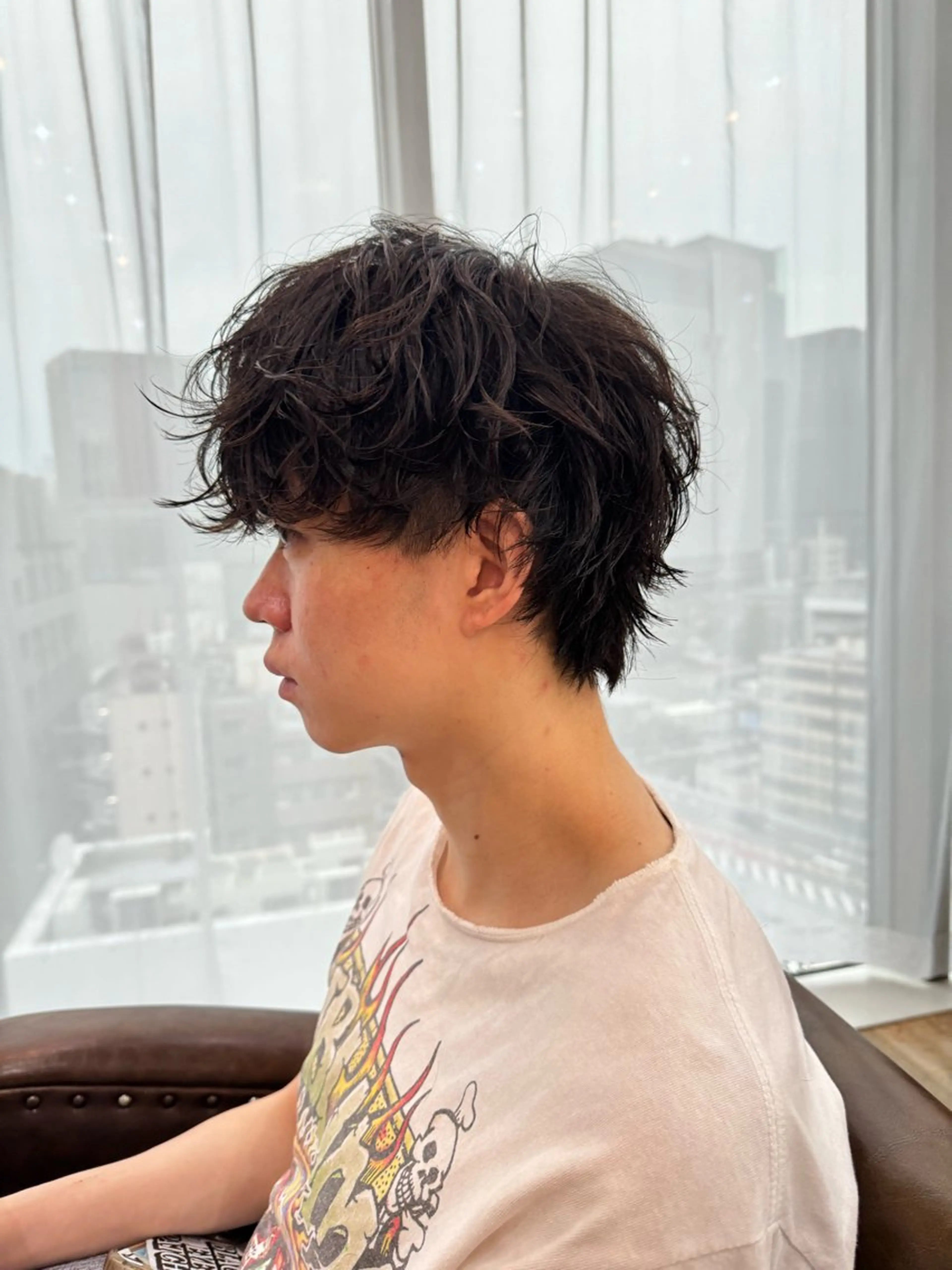 パーマ メンズ 🐋湊 ゆうき /ショートカット🫧のヘアスタイル