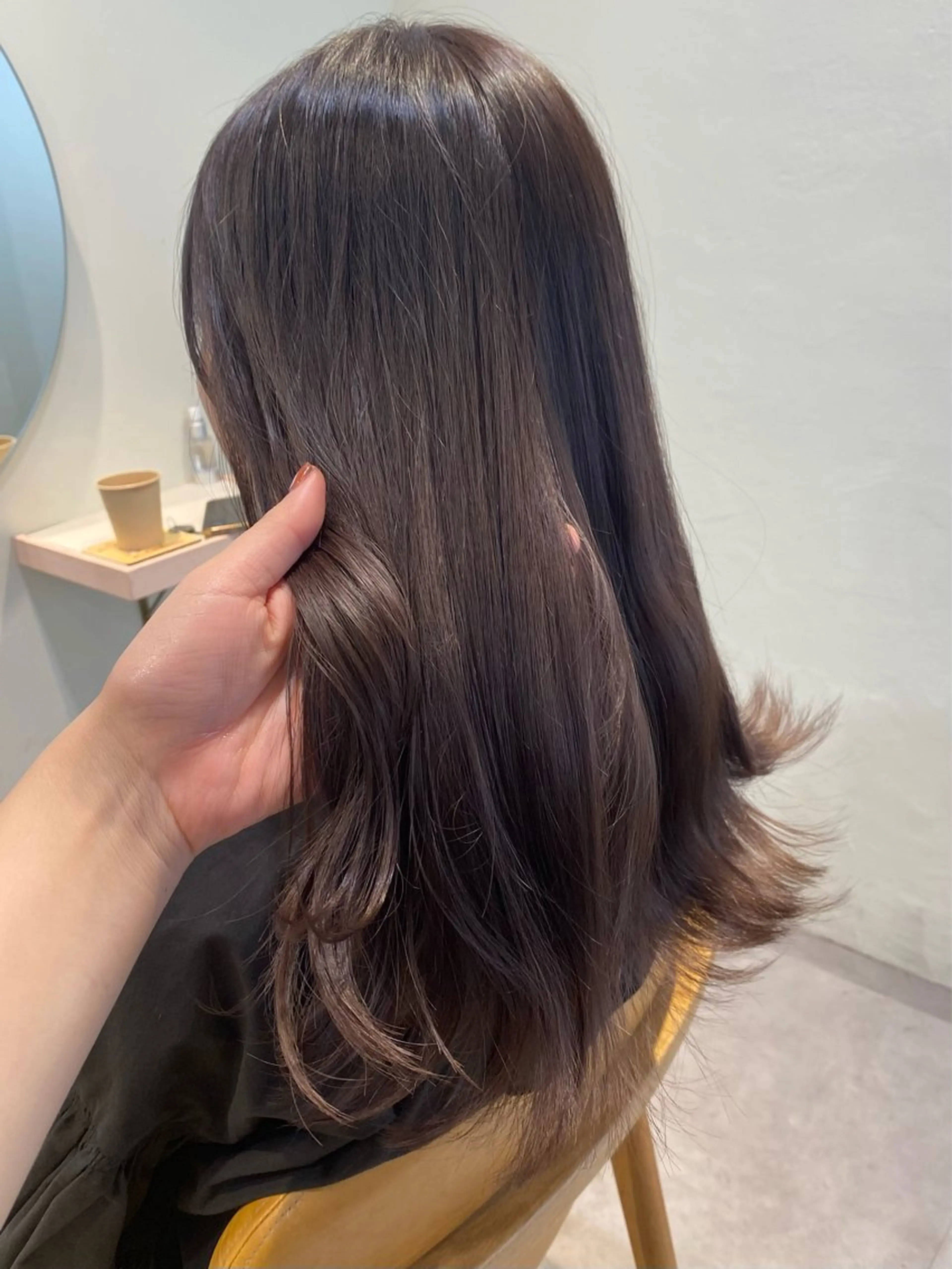 セミロング カラー 当日予約大歓迎💗 依田瑞希のヘアスタイル