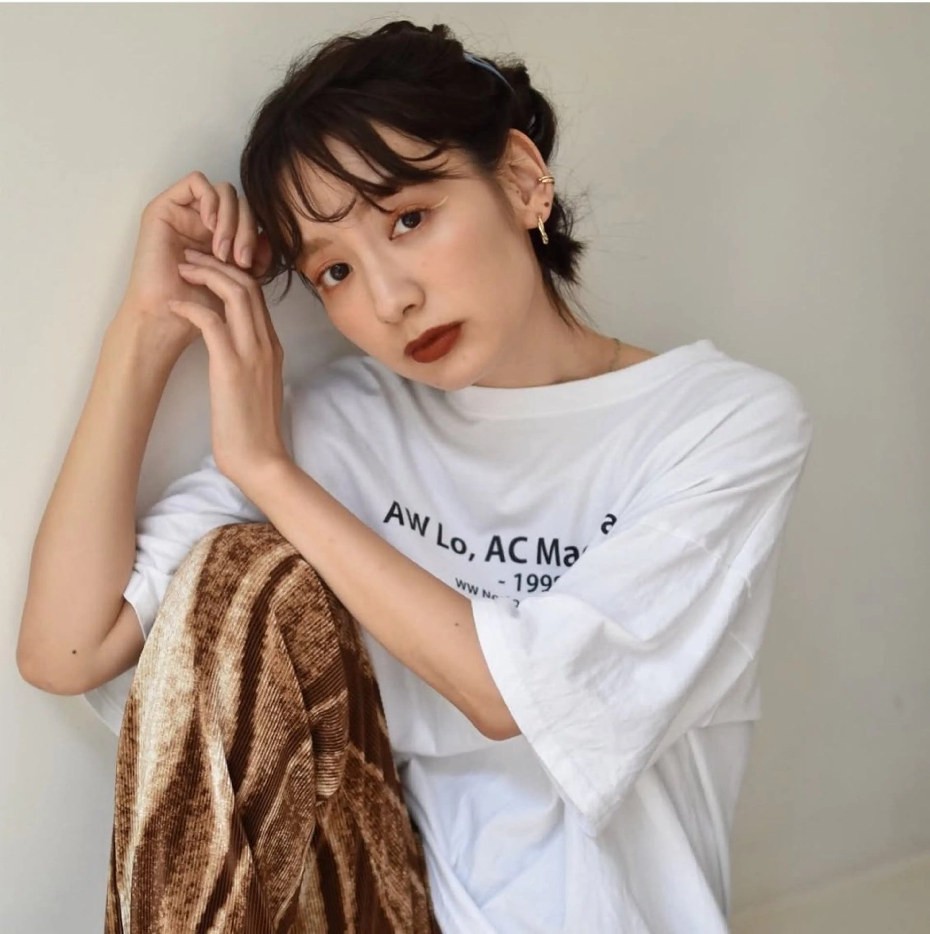 ヘアアレンジ ヘアセット 透明感カラー🫧 HARUKA🐰のヘアスタイル