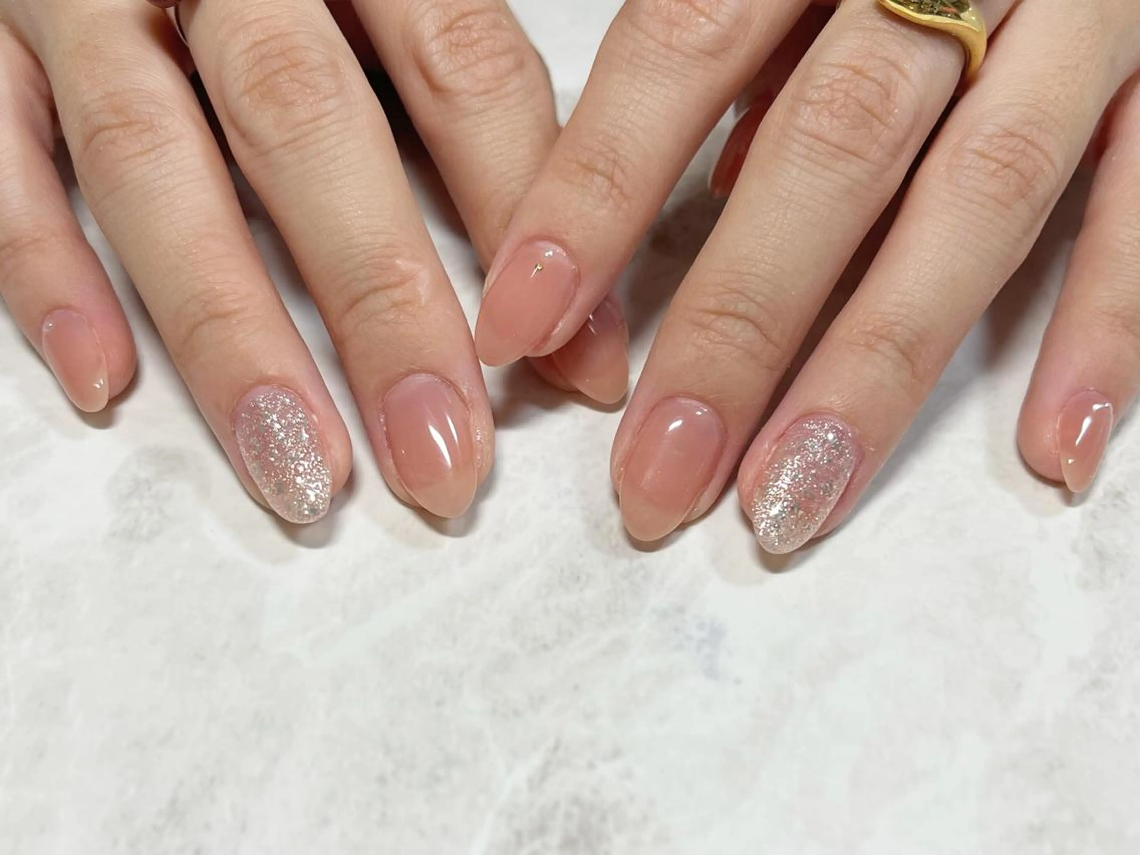ネイル フットネイル ニュアンスネイル ピンク シンプルネイル 春ネイル ネイル フフラ所属・nail fufla ♡yamane♡のネイルデザイン