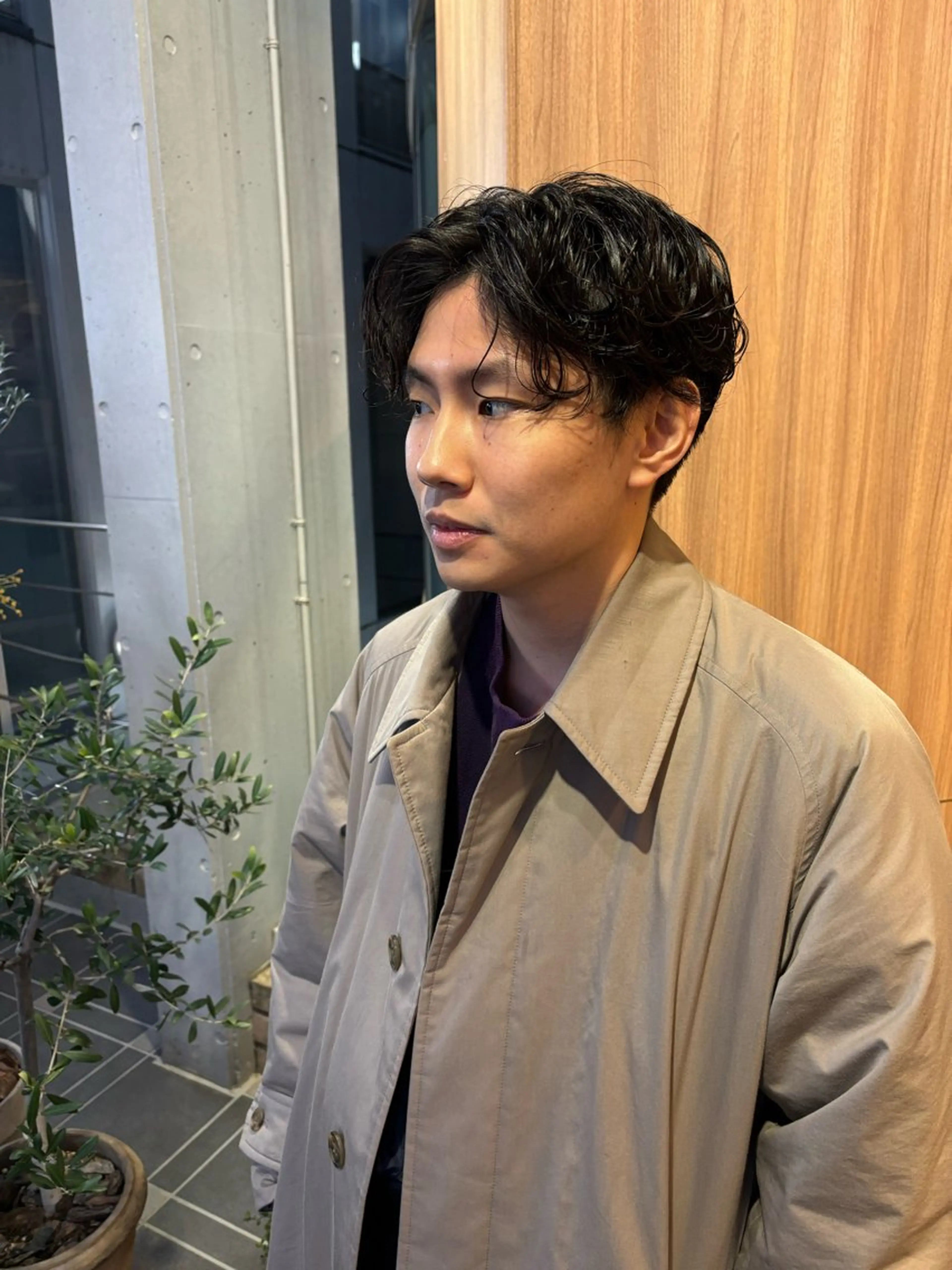 パーマ メンズ 池田理紗/メンズ カット/切りっぱなしのヘアスタイル