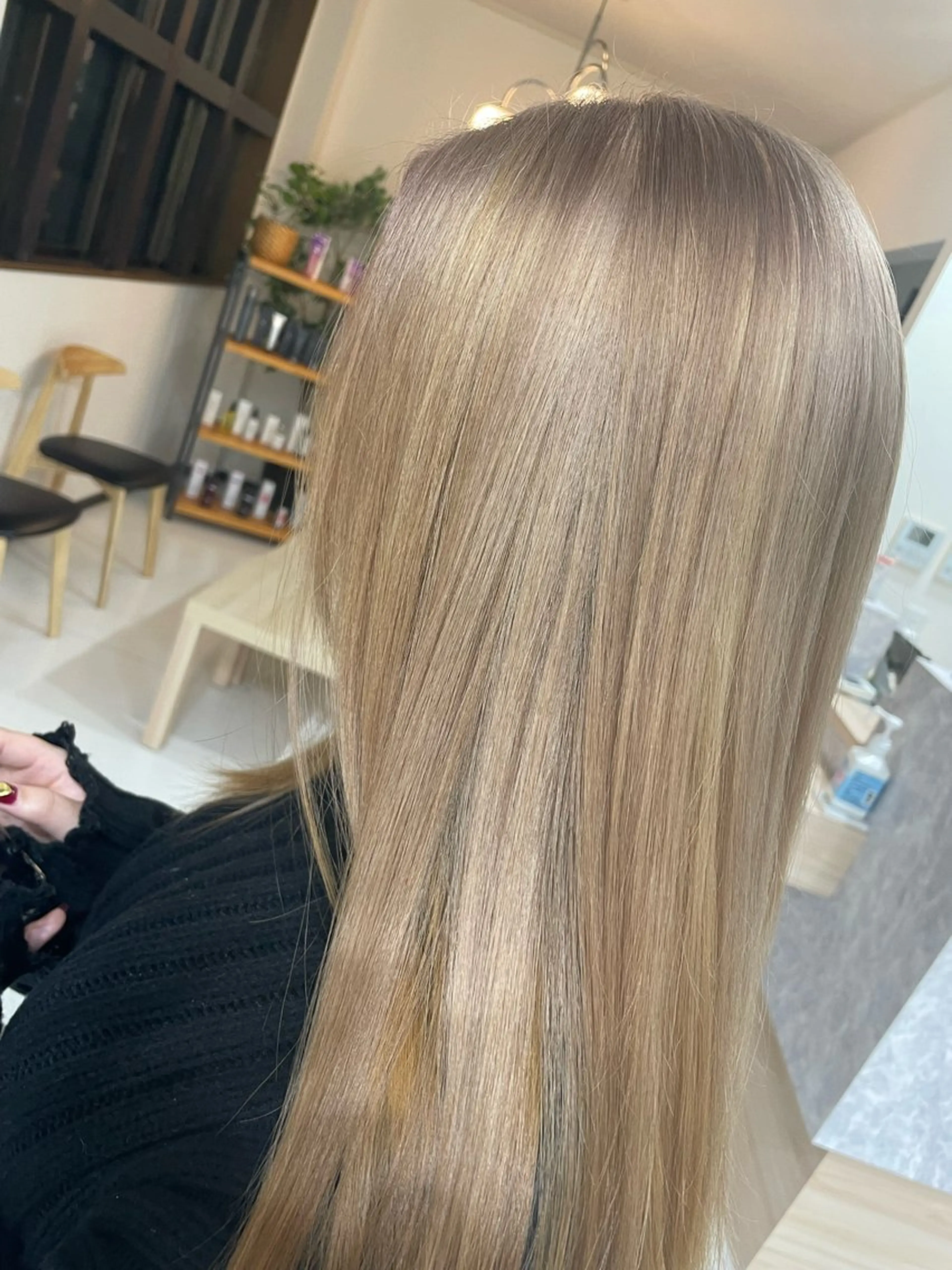 《カラーモデル》💜ブリーチ1回＋オンカラー💜 ※システムトリートメント付き✨(リタッチ可◎)の写真