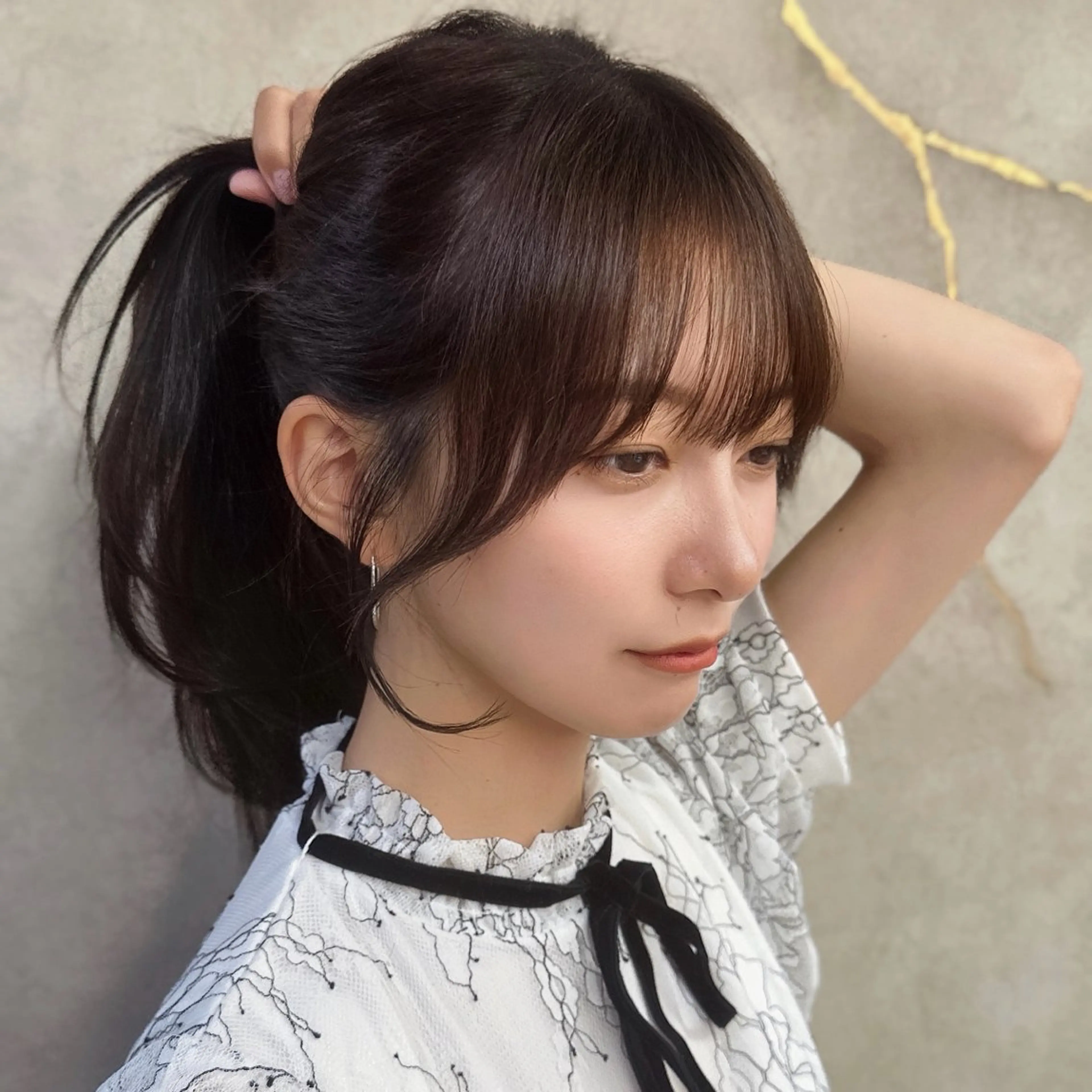 ロング カット 縮毛矯正 池袋/韓国レイヤー/ 髪質改善／小原幹太のヘアスタイル