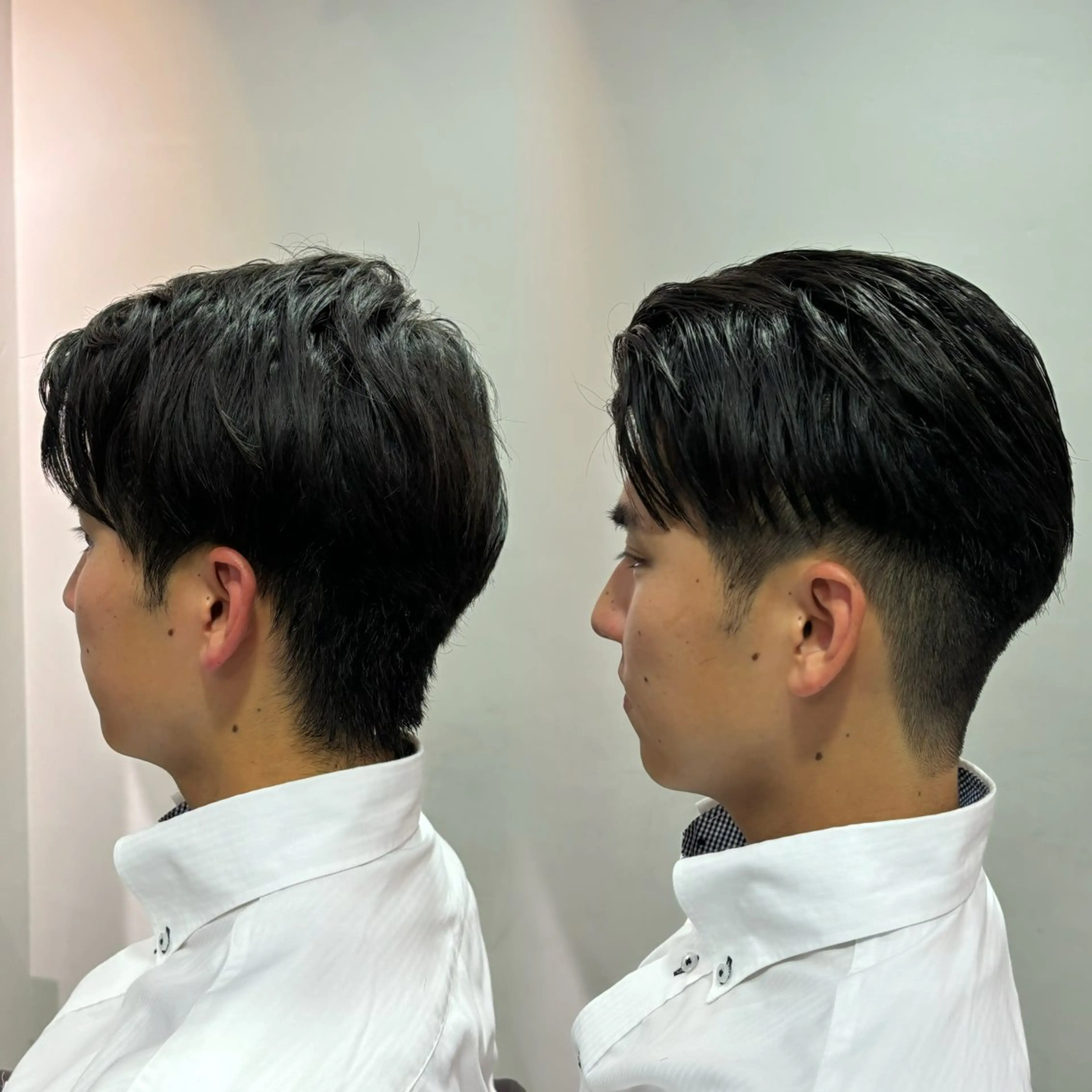 メンズ メンズ就活ヘア カット オリーブベージュ 🫒🩶Rianaのヘアスタイル