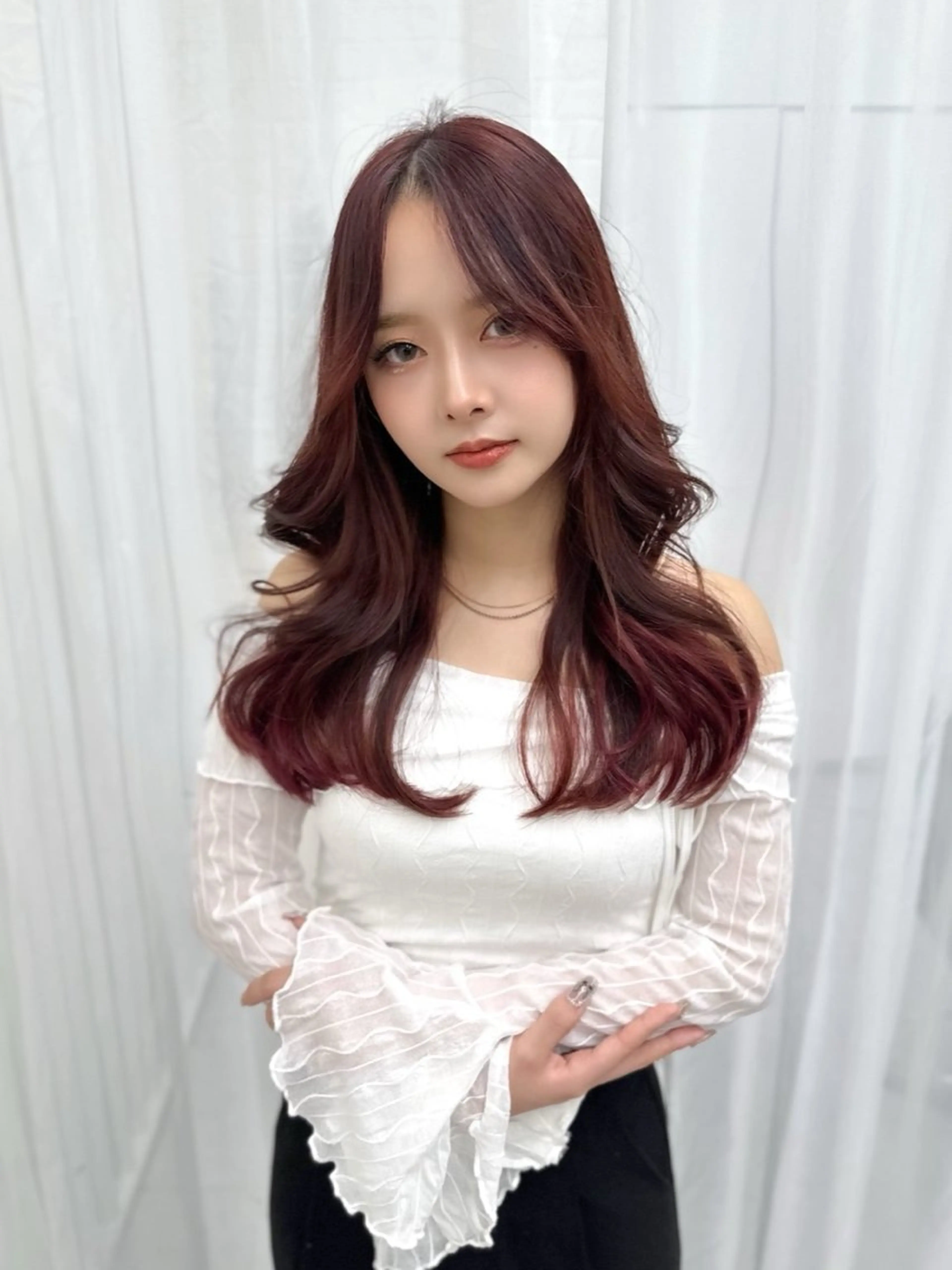 セミロング カット ヘアカラー トリートメント ヘッドスパ ヘアセット 前髪顔まわりカット 🌈中村海聖のヘアスタイル