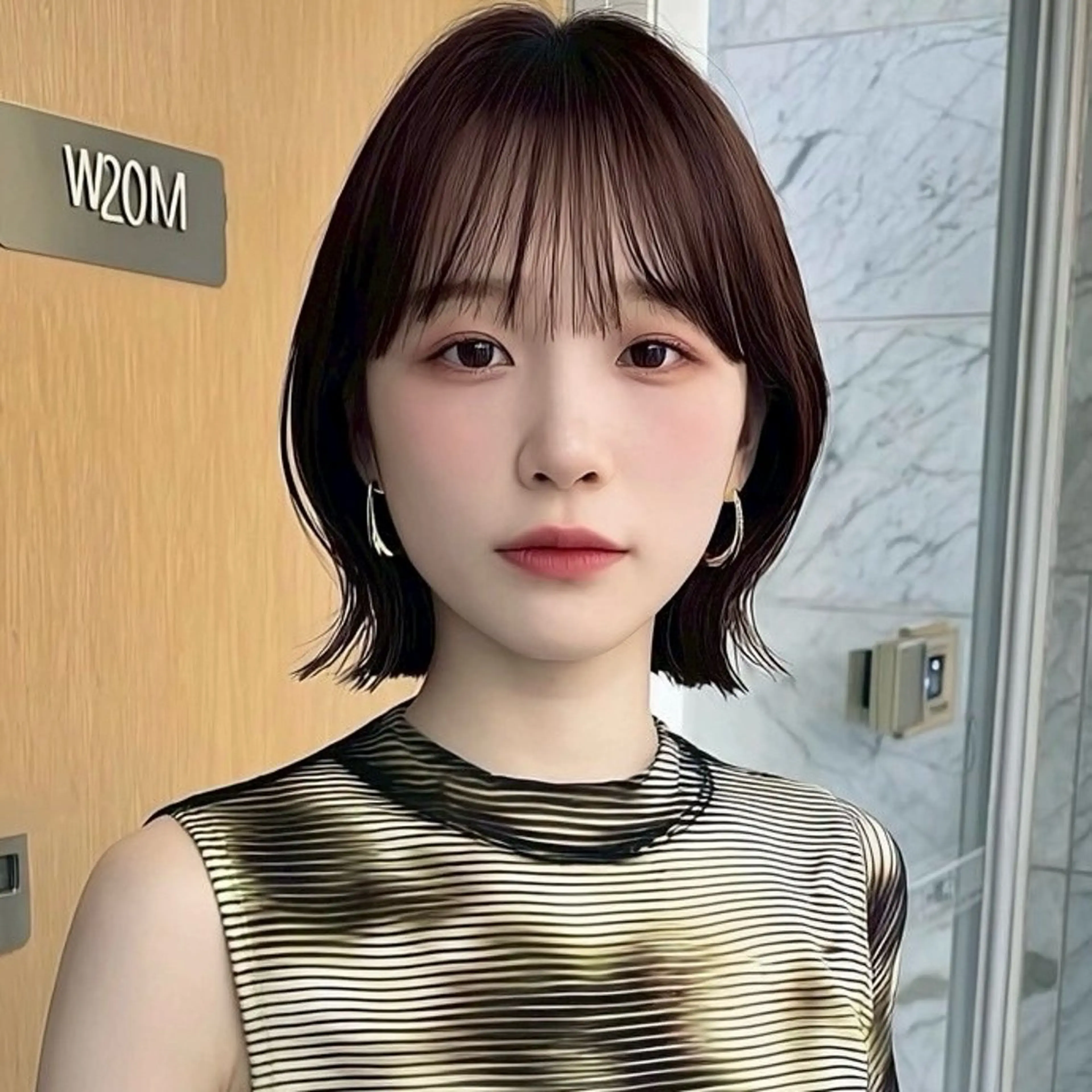 ショート くびれヘア レイヤーカット 顔周り指名NO.1 🤍似合わせ／Maoのヘアスタイル