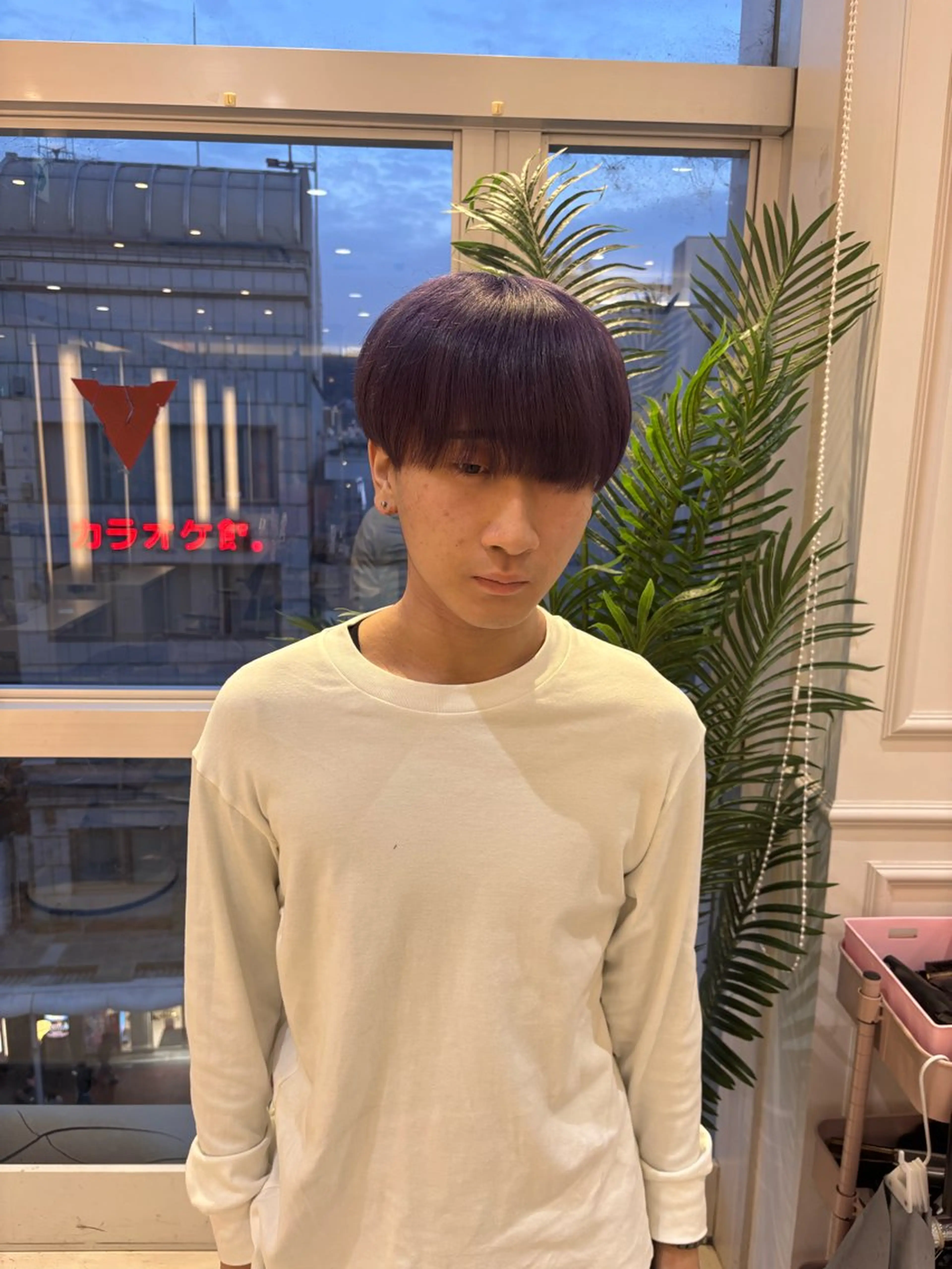 カラー メンズ カット ヘアカラー メンズカット／パーマ ／女性モデル募集中のヘアスタイル