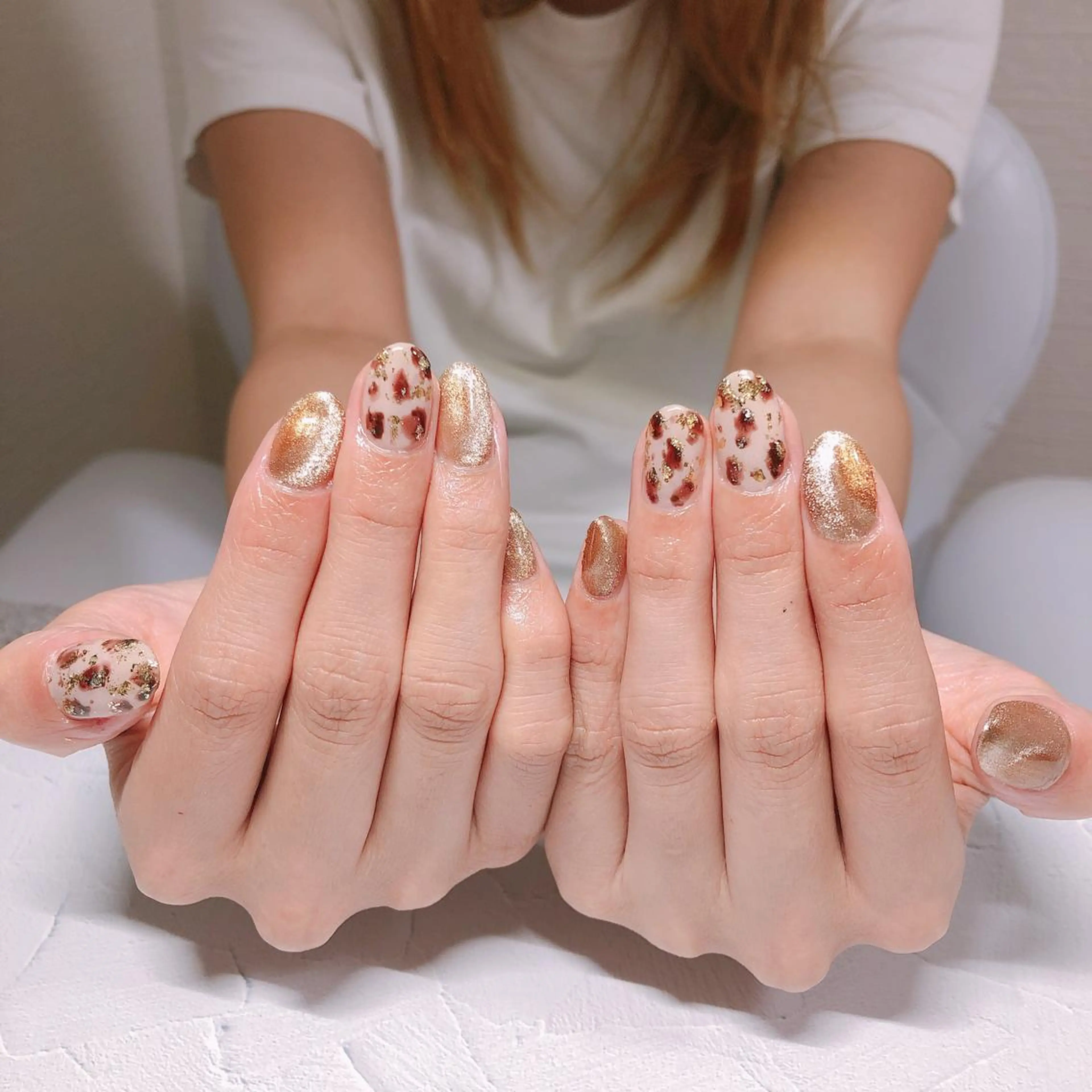 ネイル 持ち込み 奥園 良恵のネイルデザイン