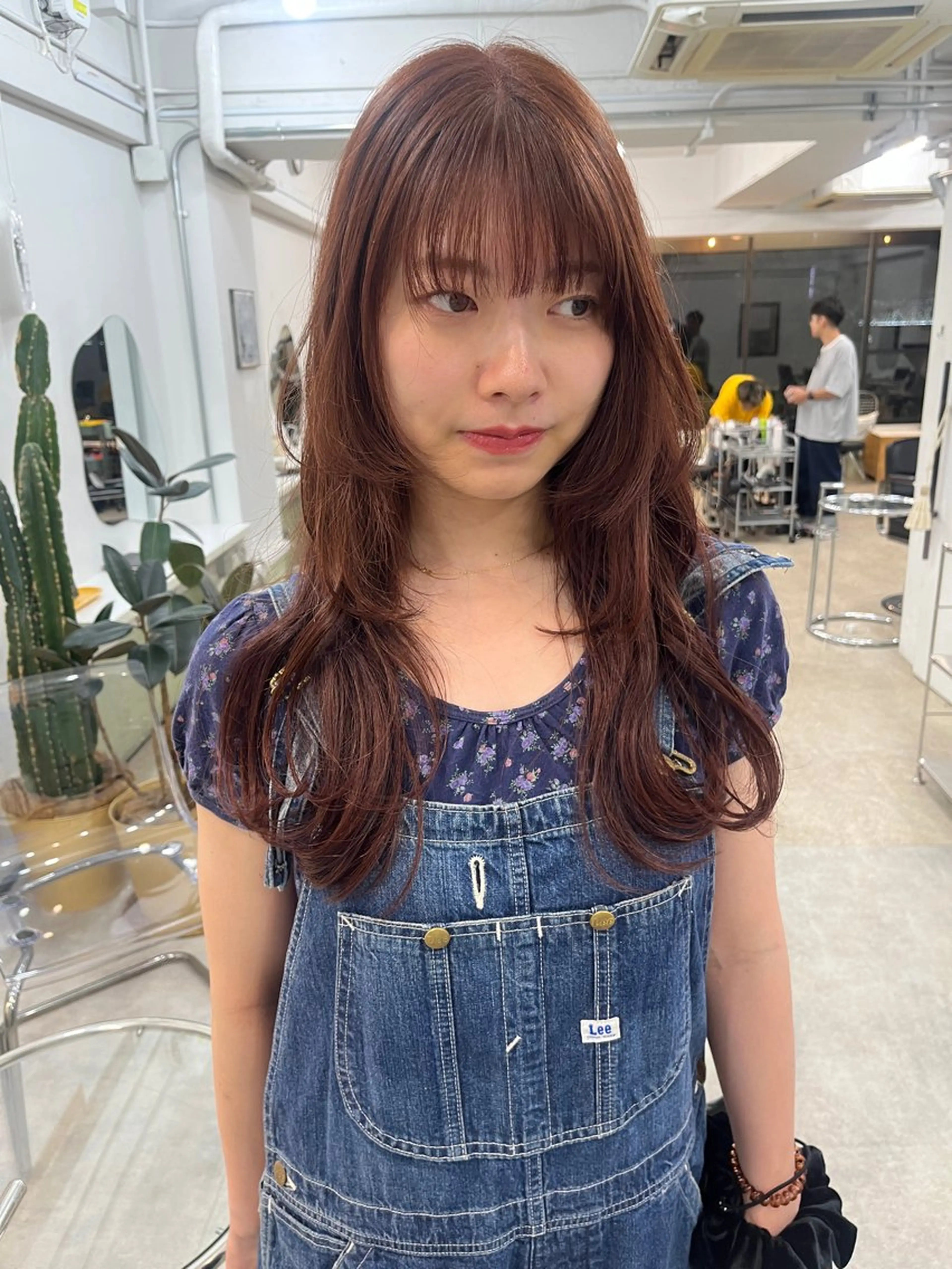 セミロング カット ヘアカラー ボブパーマ🥣KON コンナツミのヘアスタイル