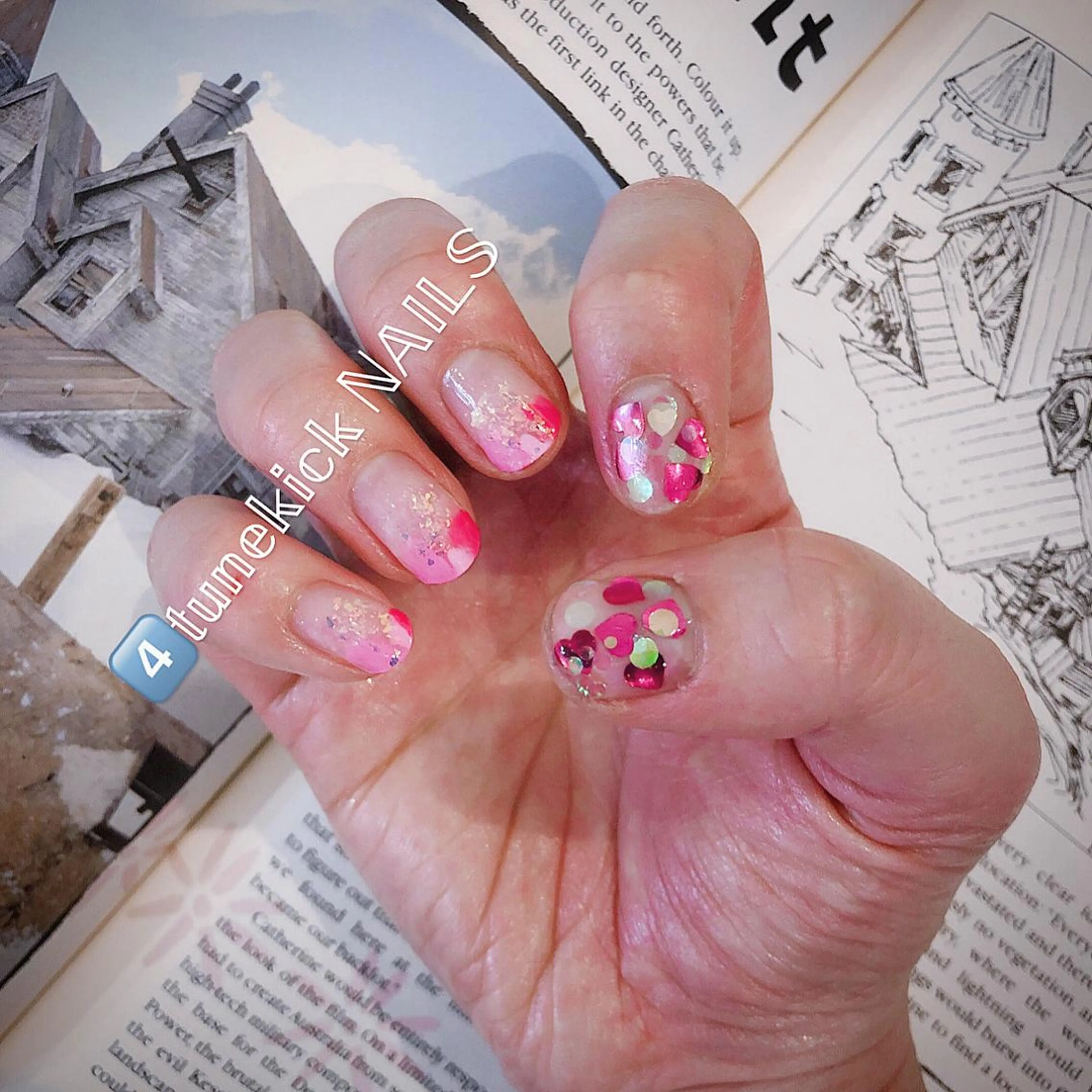 ネイル バレンタイン 4tunekick NAILS(フォーチュンキックネイルズ)所属・光森 淳子のネイルデザイン