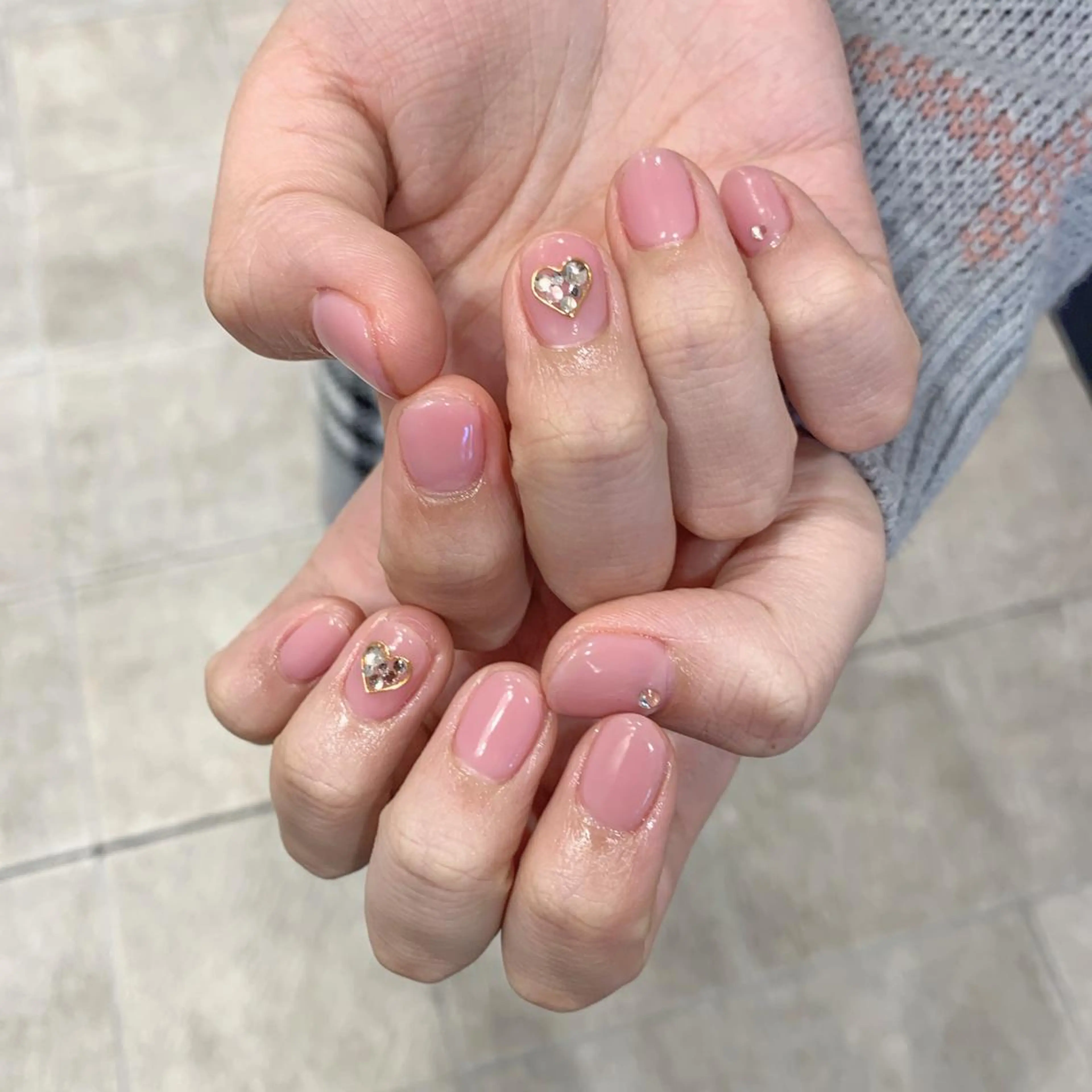 ネイル ワンカラーネイル ピンク Kanon 🤍のネイルデザイン