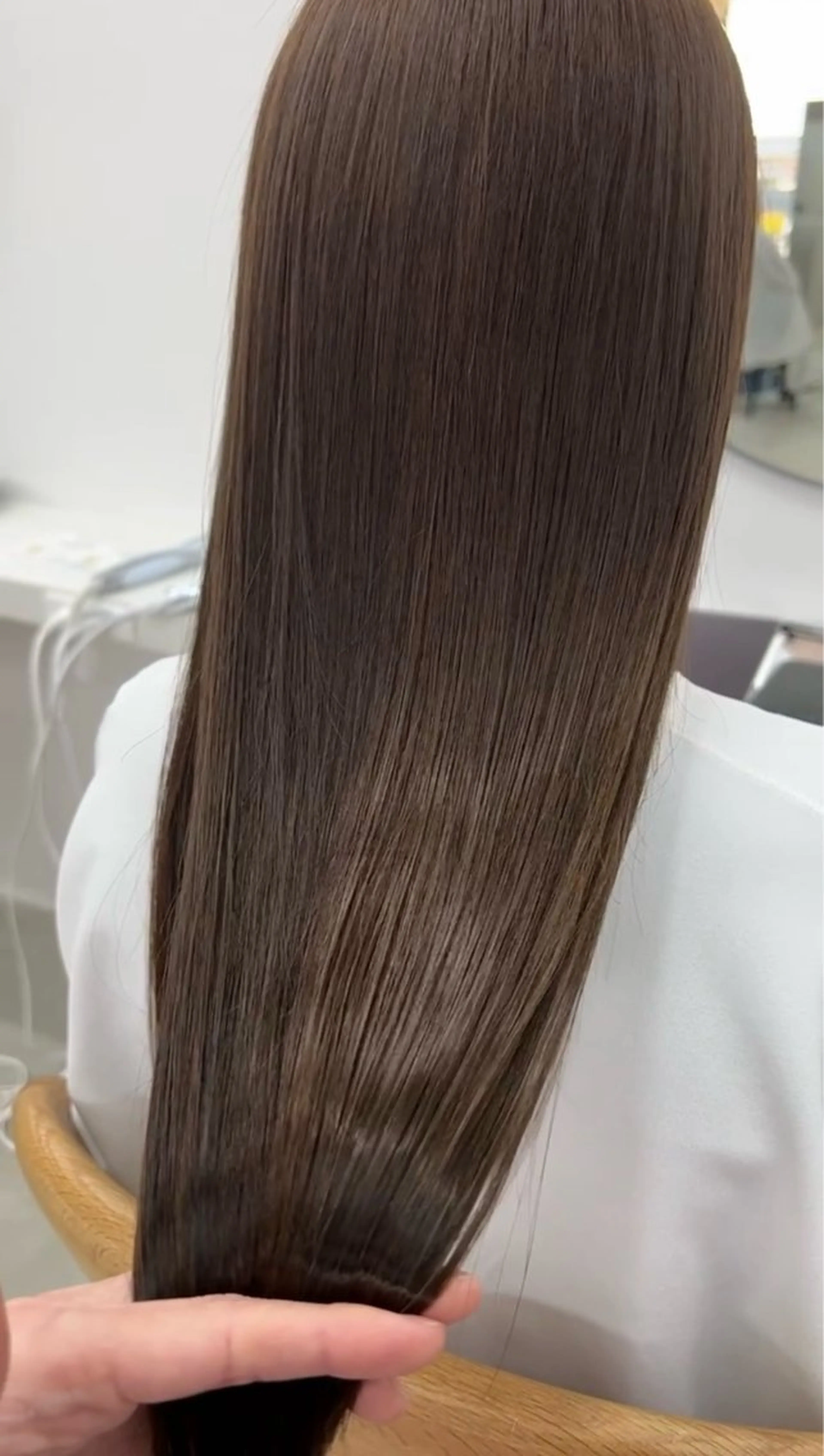 【✨ダメージレスに癖毛対策◎】髪質改善水素ストレート+トリートメント ￥18700の写真