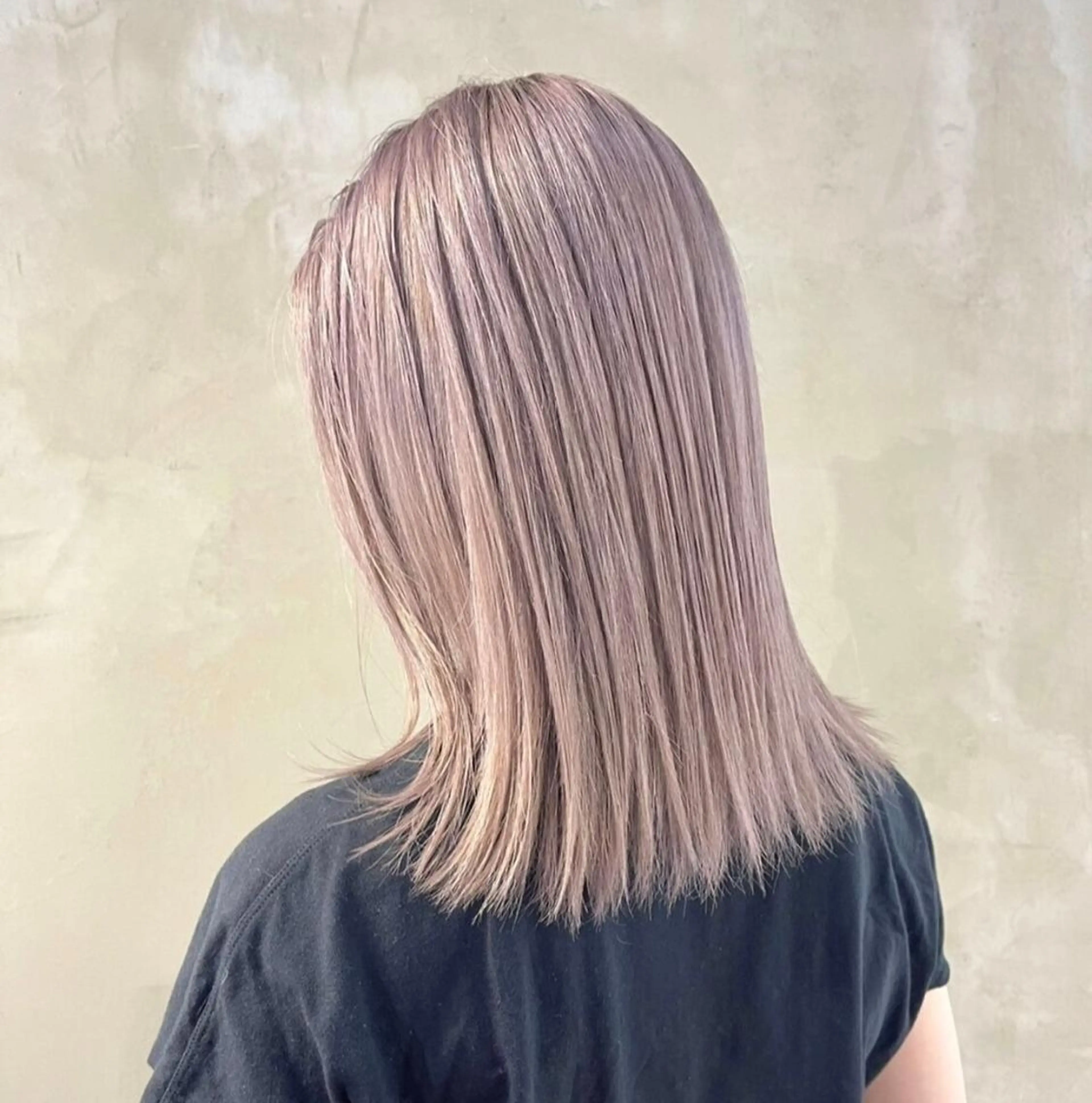 ミディアム トリートメント まろみ暖色×ボブ ×chia🕯のヘアスタイル