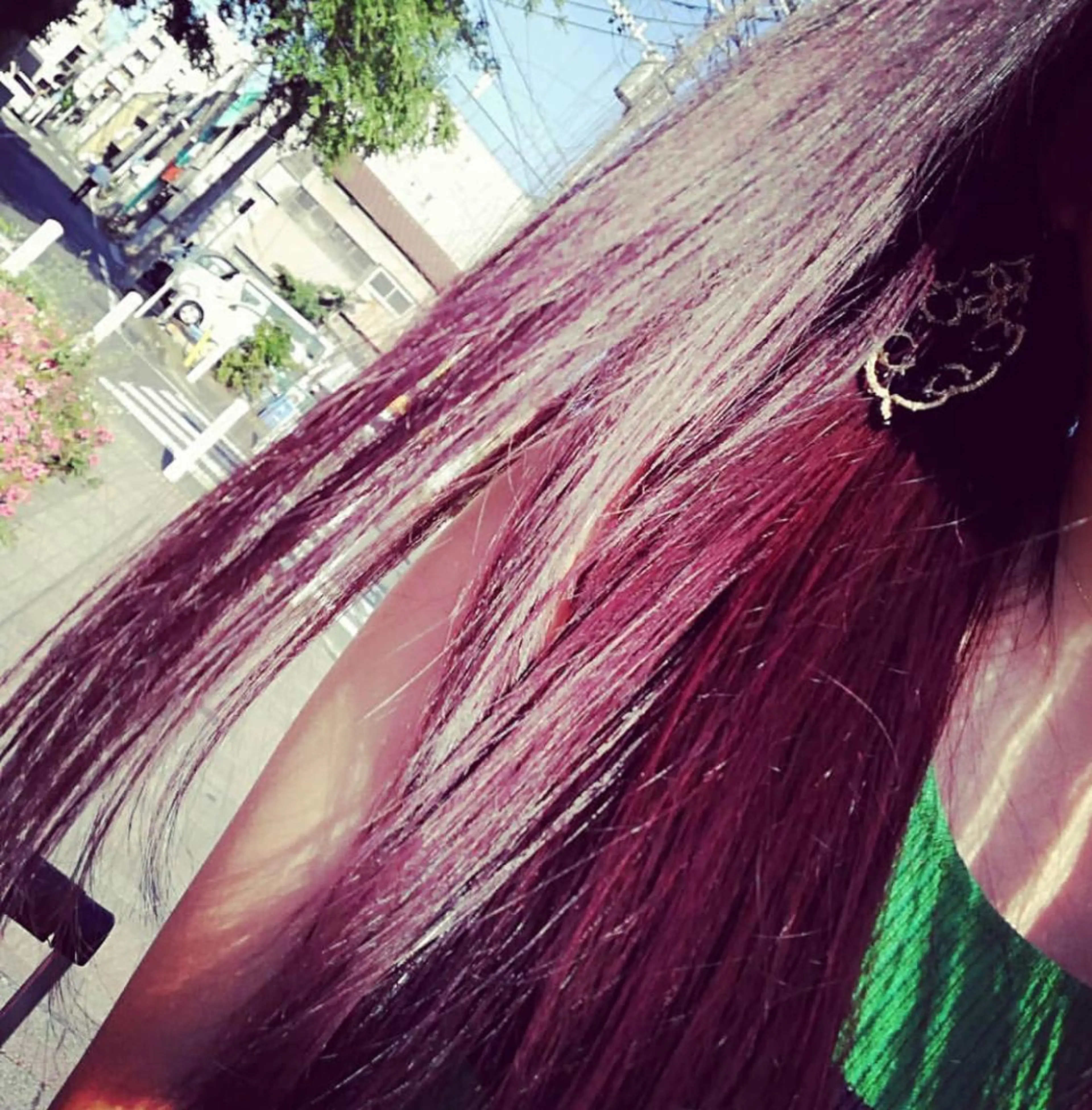 セミロング カラー ローズカラー ヘアカラー トリートメント kou艶髪師色髪師 こう 艶髪師色髪師のヘアスタイル