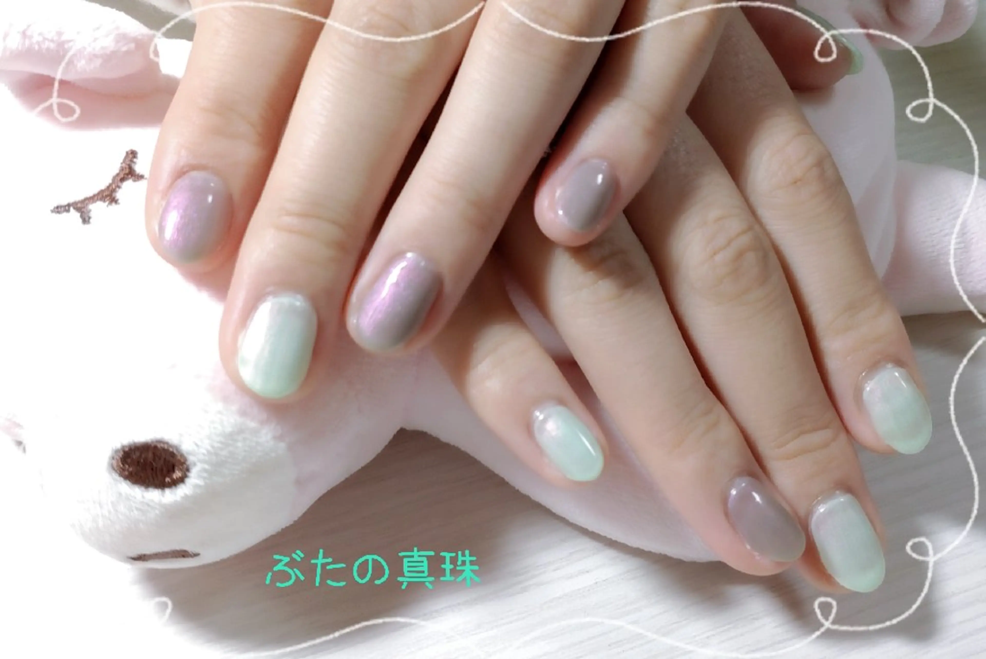 ネイル ワンカラーネイル ハンドネイル 林 珠里のネイルデザイン