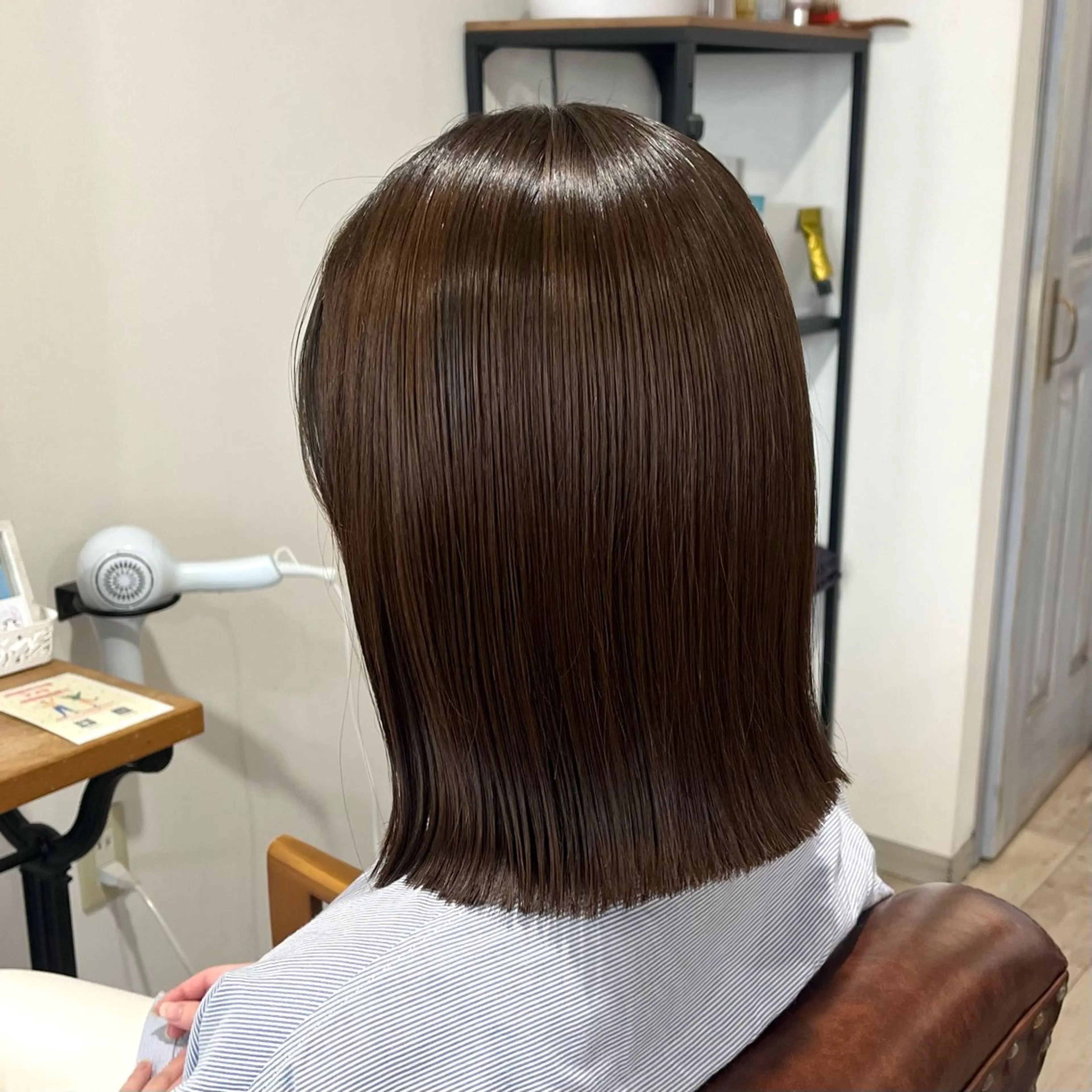 ミディアム カット ヘアカラー 🫧縮毛矯正🫧 yuriのヘアスタイル