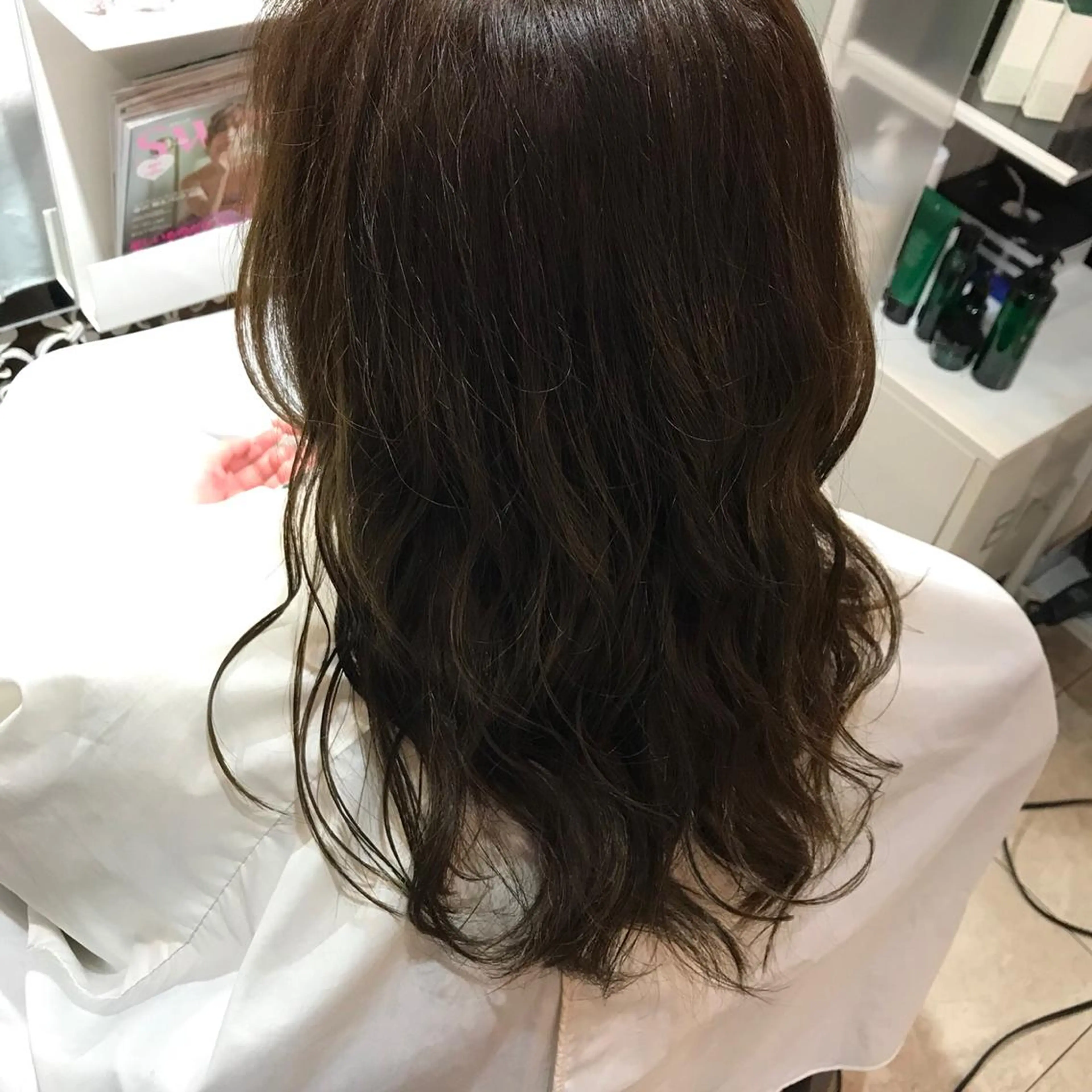 ミディアム カラー 髪質改善/痛ませ ないカラー/西村航大のヘアスタイル