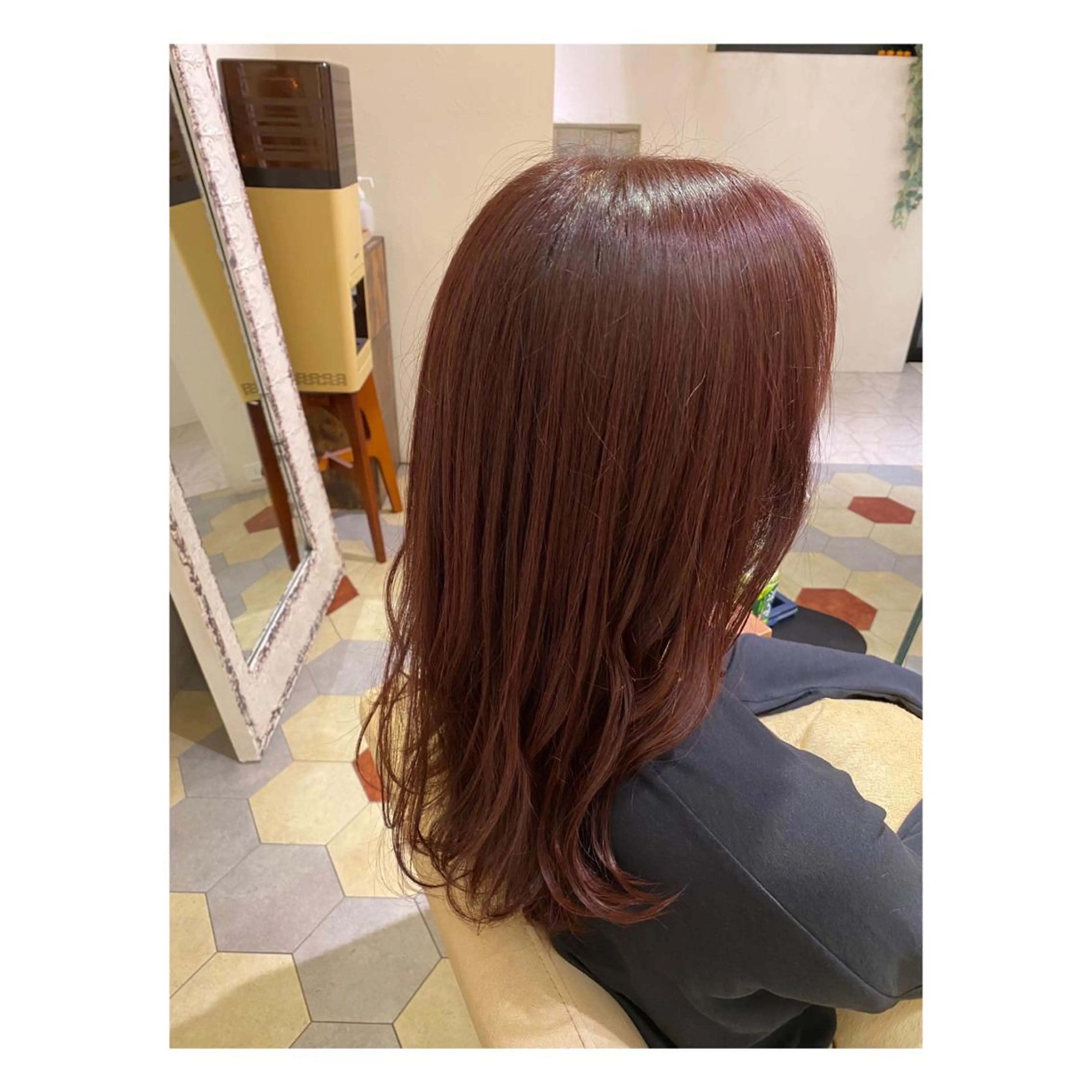 ロング カラー カット ヘアカラー トリートメント 菊池大一 溝の口パーマのヘアスタイル