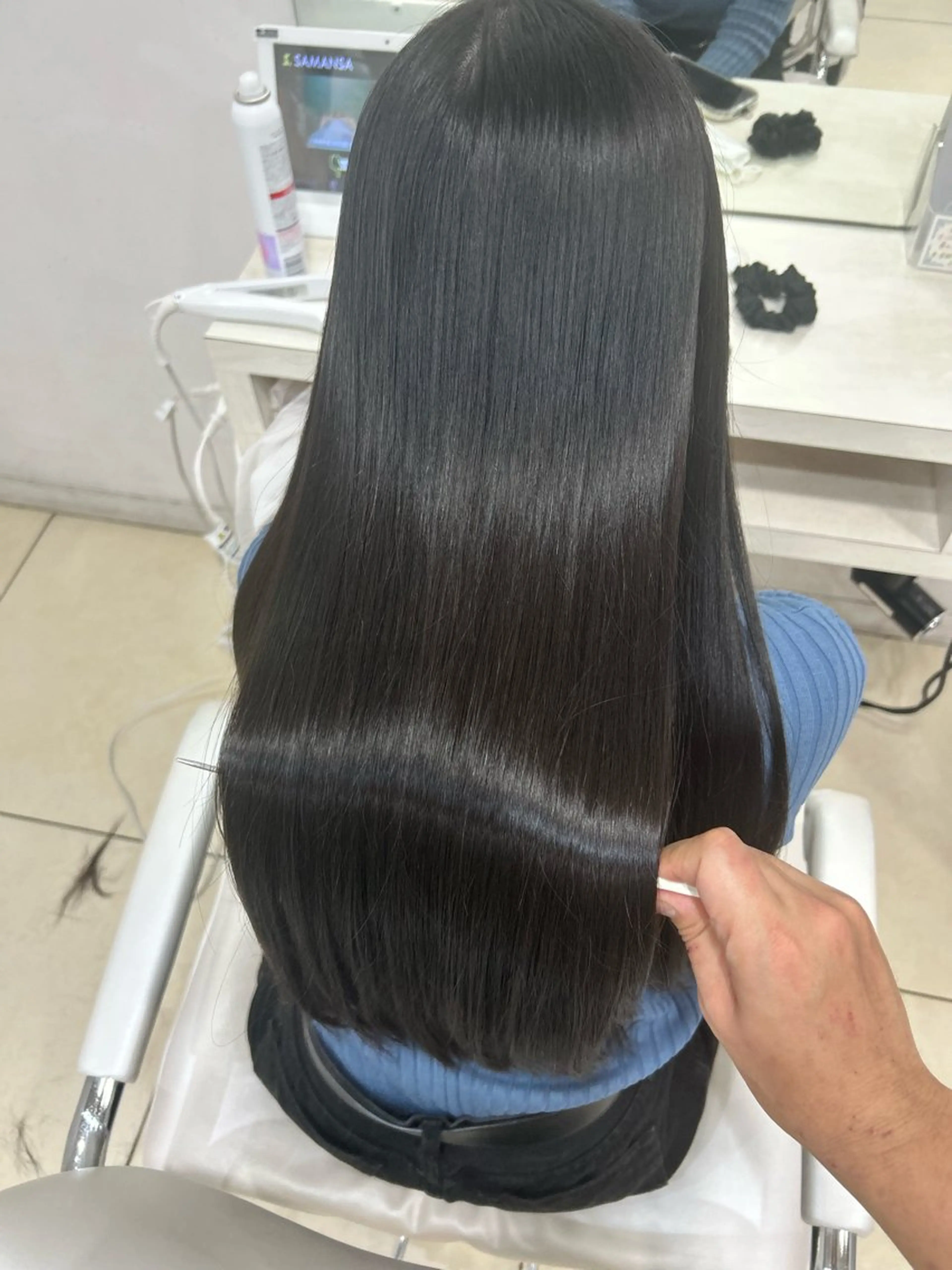 ロング カット ヘアカラー トリートメント 【髪質改善カラー】 瀧田嵐士🇰🇷のヘアスタイル