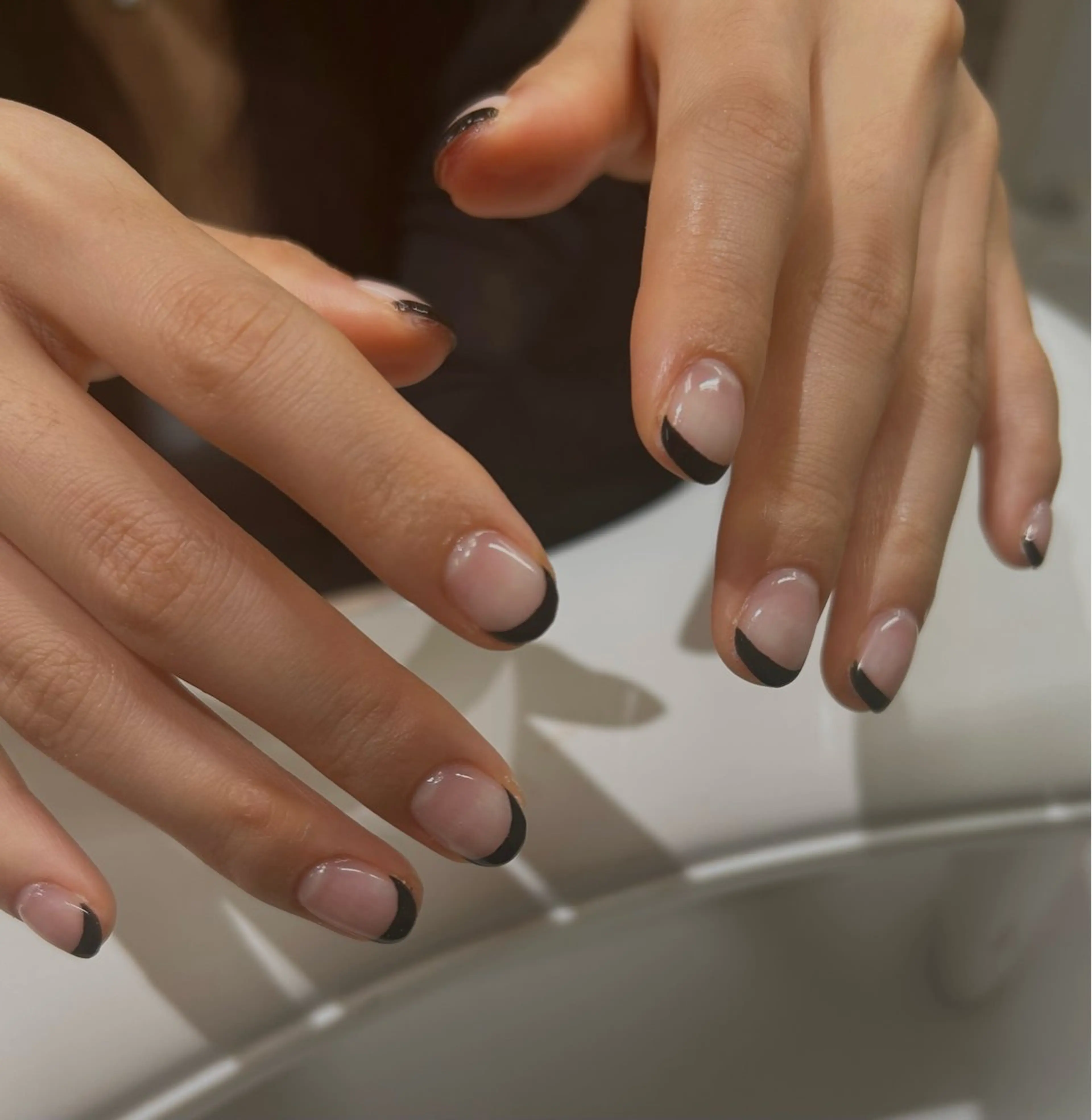 ネイル フレンチネイル purple aster名駅店所属・purple Asterのネイルデザイン