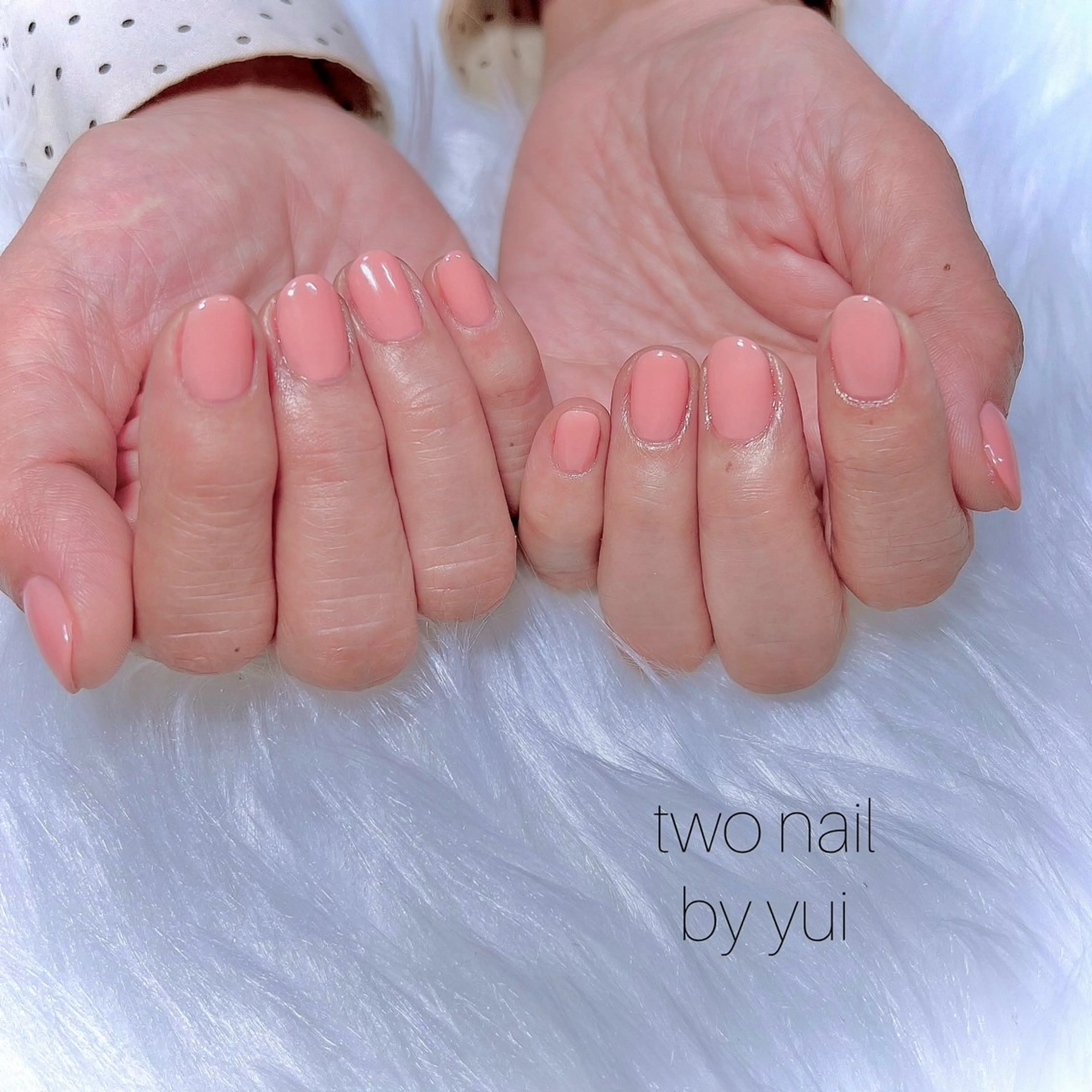 ネイル ネイルチップ ホワイト ハンドネイル two nailのネイルデザイン