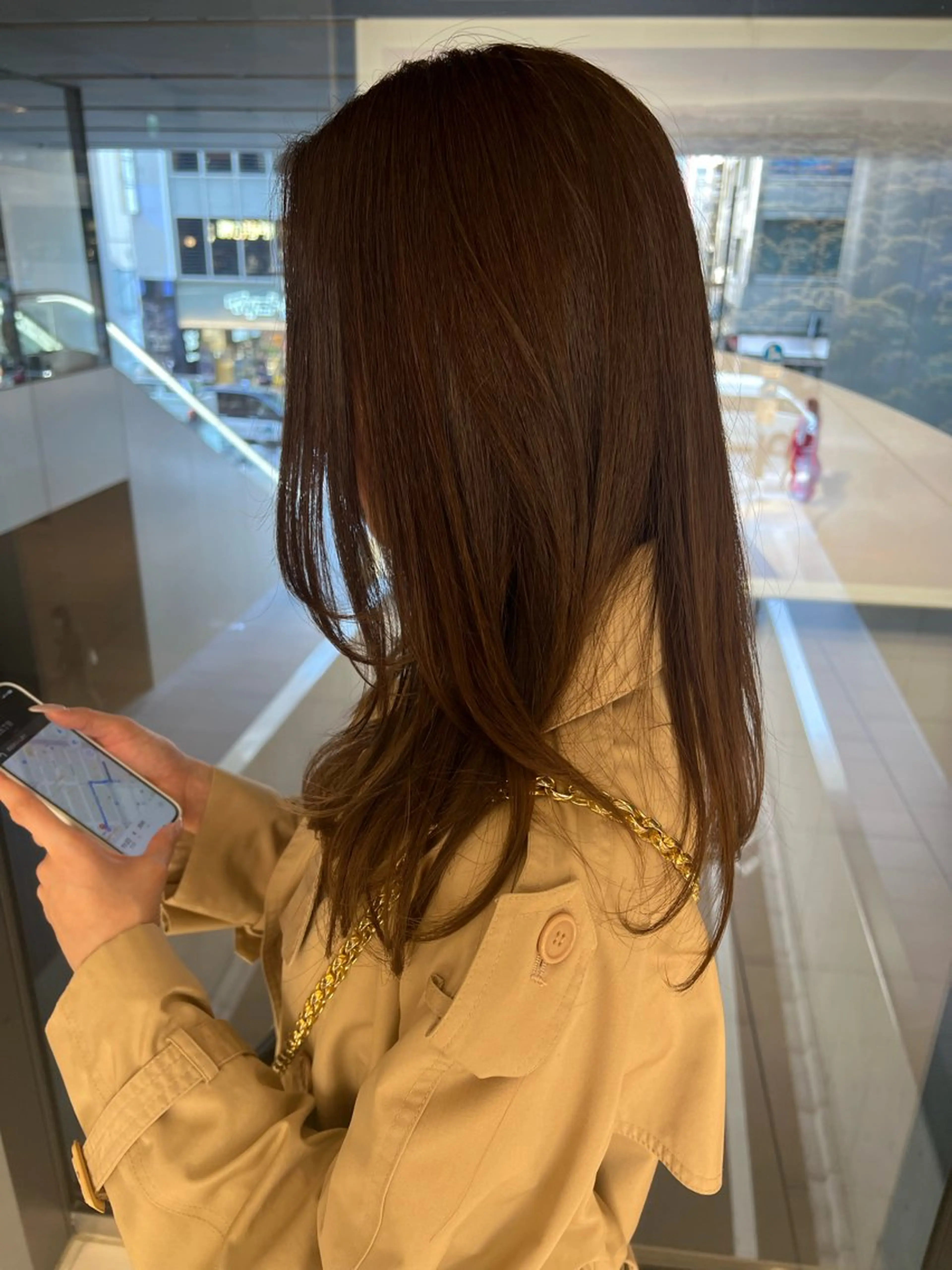 ロング カラー グレージュ 透明感カラー/ イルミナカラーヒロキのヘアスタイル