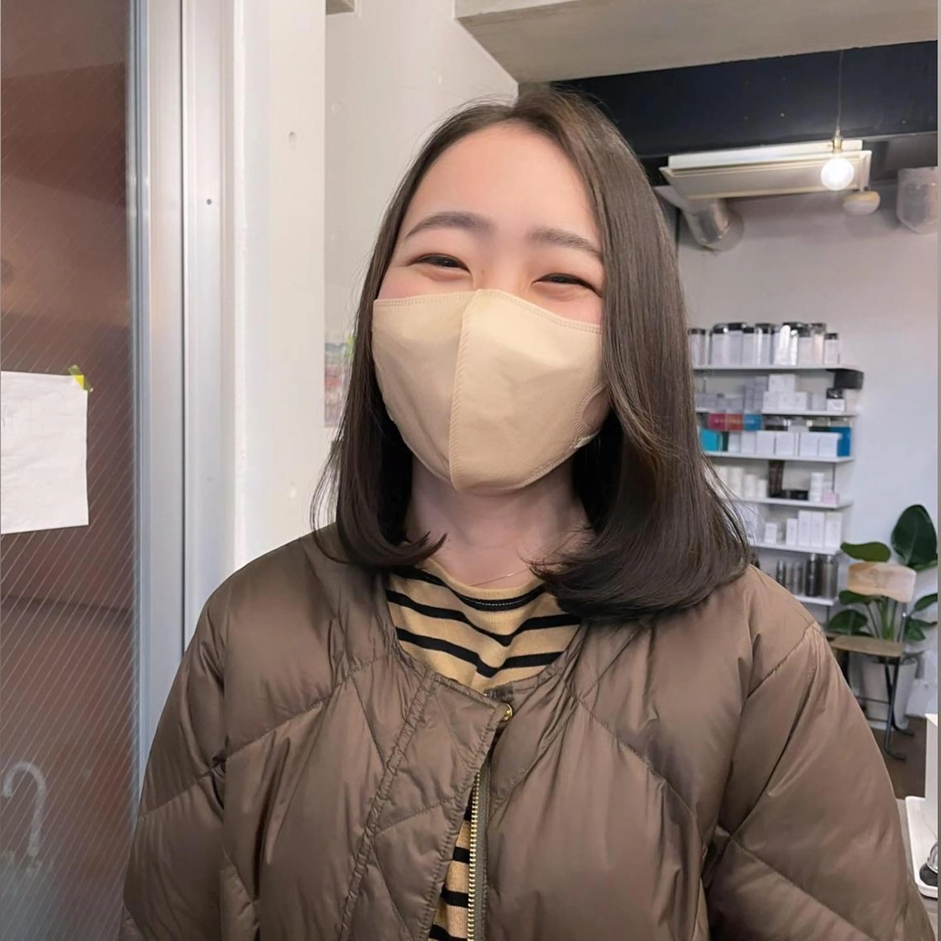 ミディアム fifth所属・センターパート／マッ シュ／パーマ　あさみのヘアスタイル