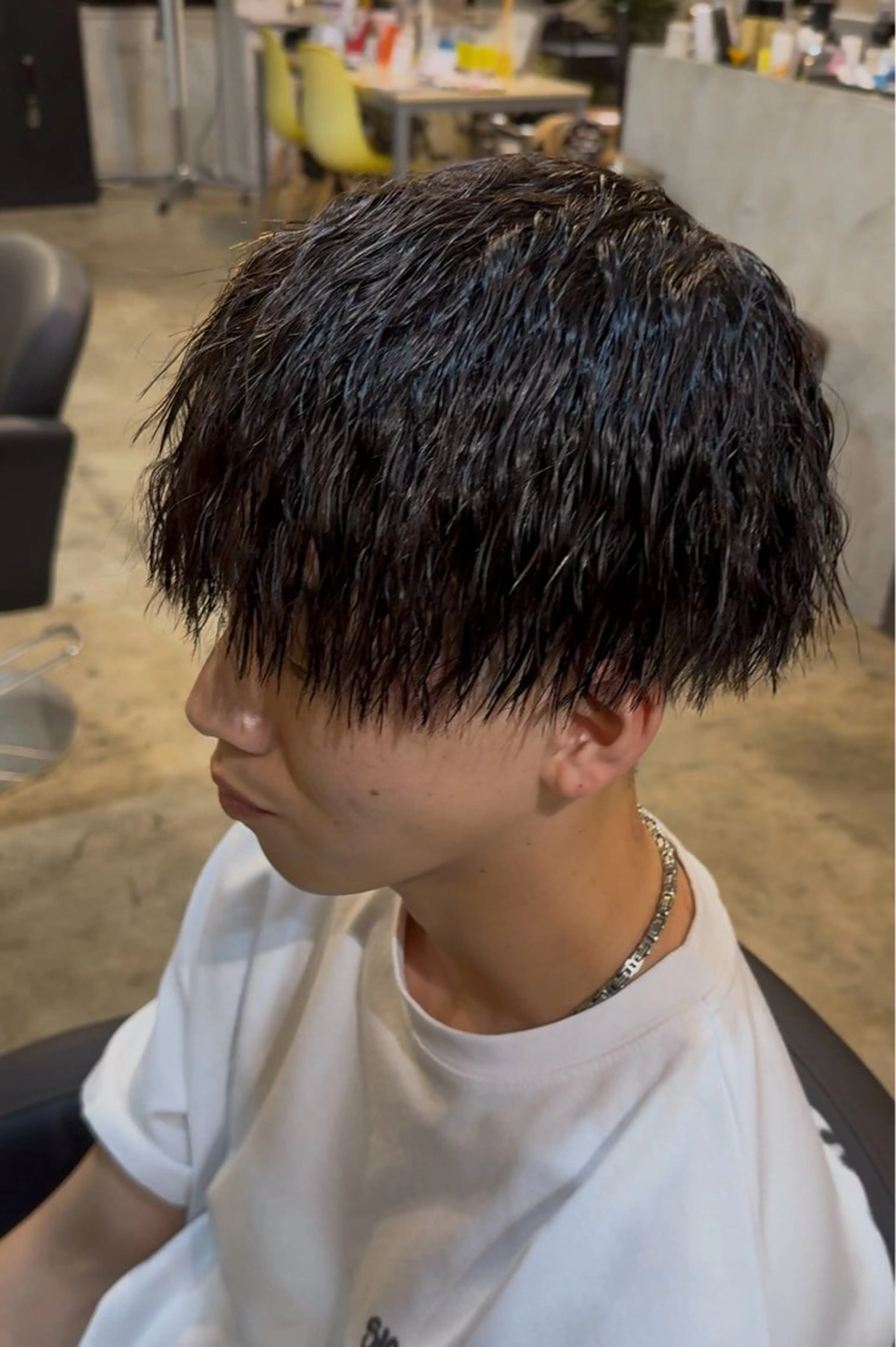 ショート パーマ メンズ メンズパーマ カット パーマ 🔥メンズ圧倒的人気 ROOOMEN松田隆のヘアスタイル