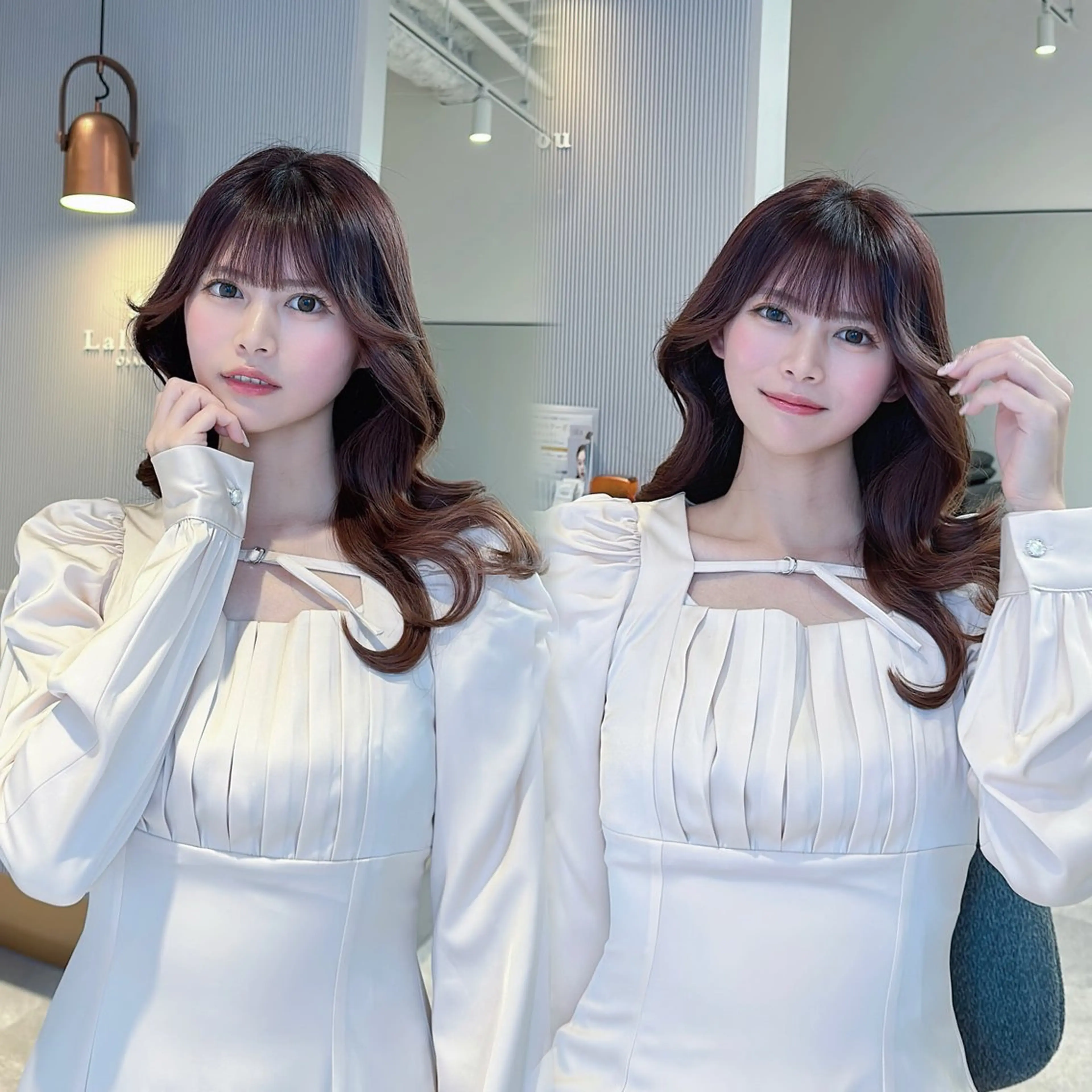 セミロング カラー emu所属・小顔カット/レイヤー 美髪特化/千葉中央のヘアスタイル